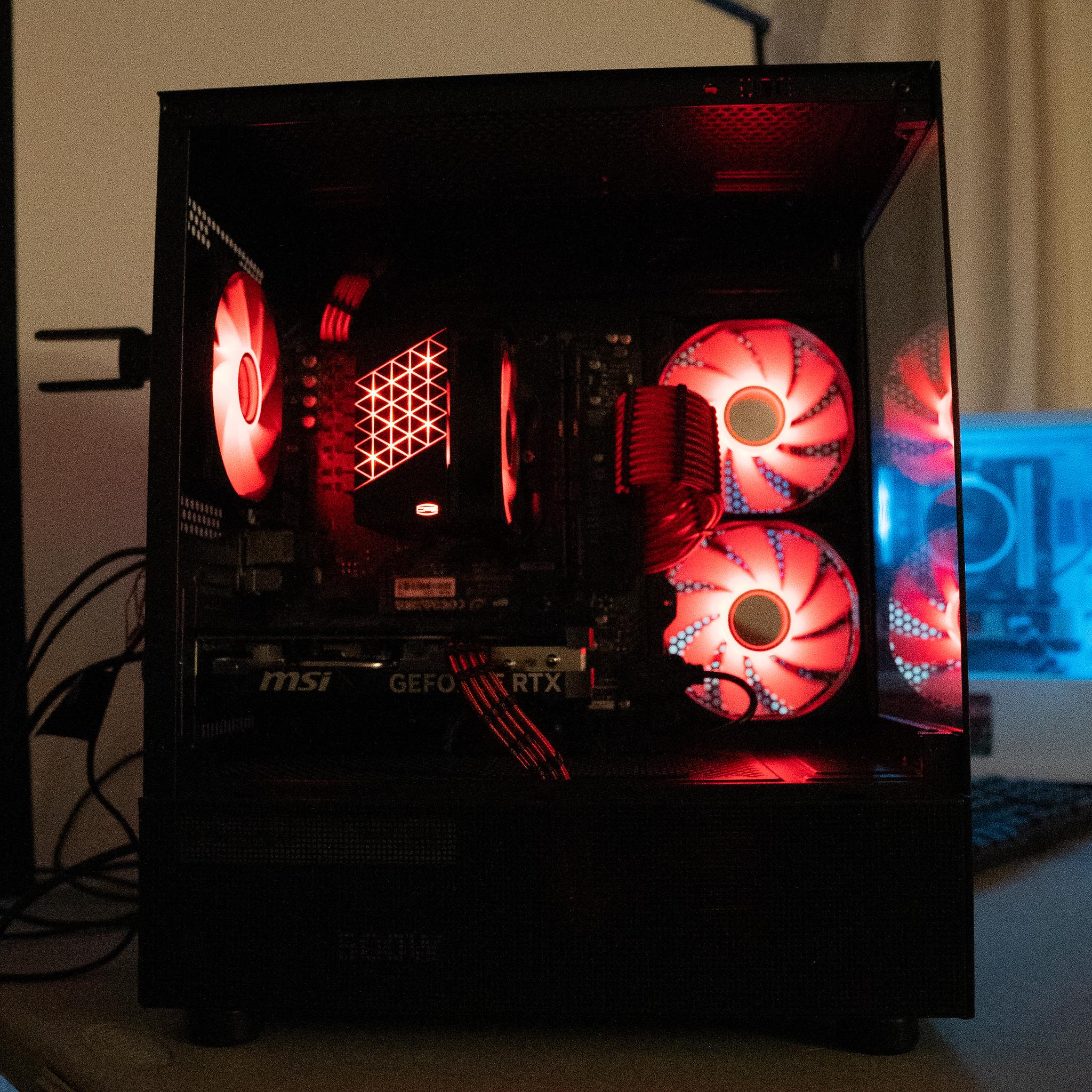 🩸⚫ | MSI RTX 4060 Ti | RYZEN 5 7500F | 16GB DDR5 RAM | 1TB NVME SSD | Ruby Rocket 4.0