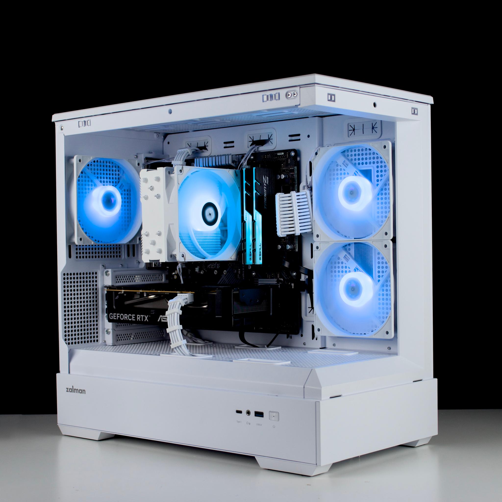 🧊❄️🧊 White Gaming PC – RTX 5060 , Ryzen 5 5600, 16GB RAM, 1TB SSD - WiFi, BlueTooth 🧊❄️🧊
