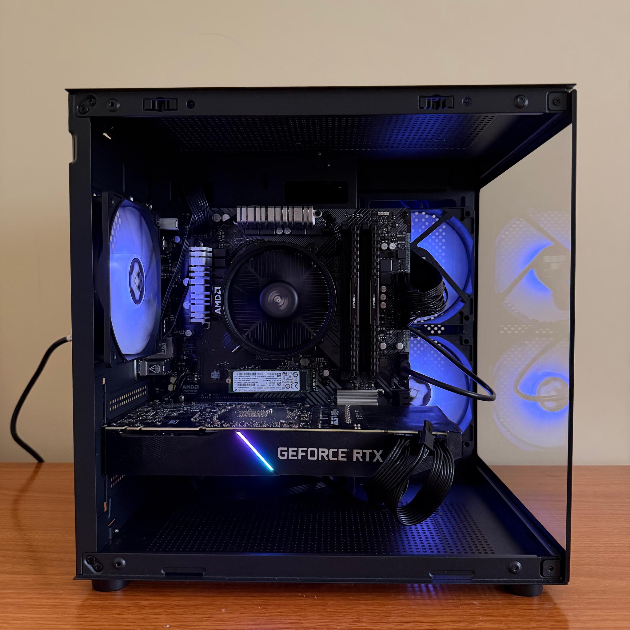 Black Gaming PC RTX 2070 Super | Ryzen 5 | RGB | Ready to Play