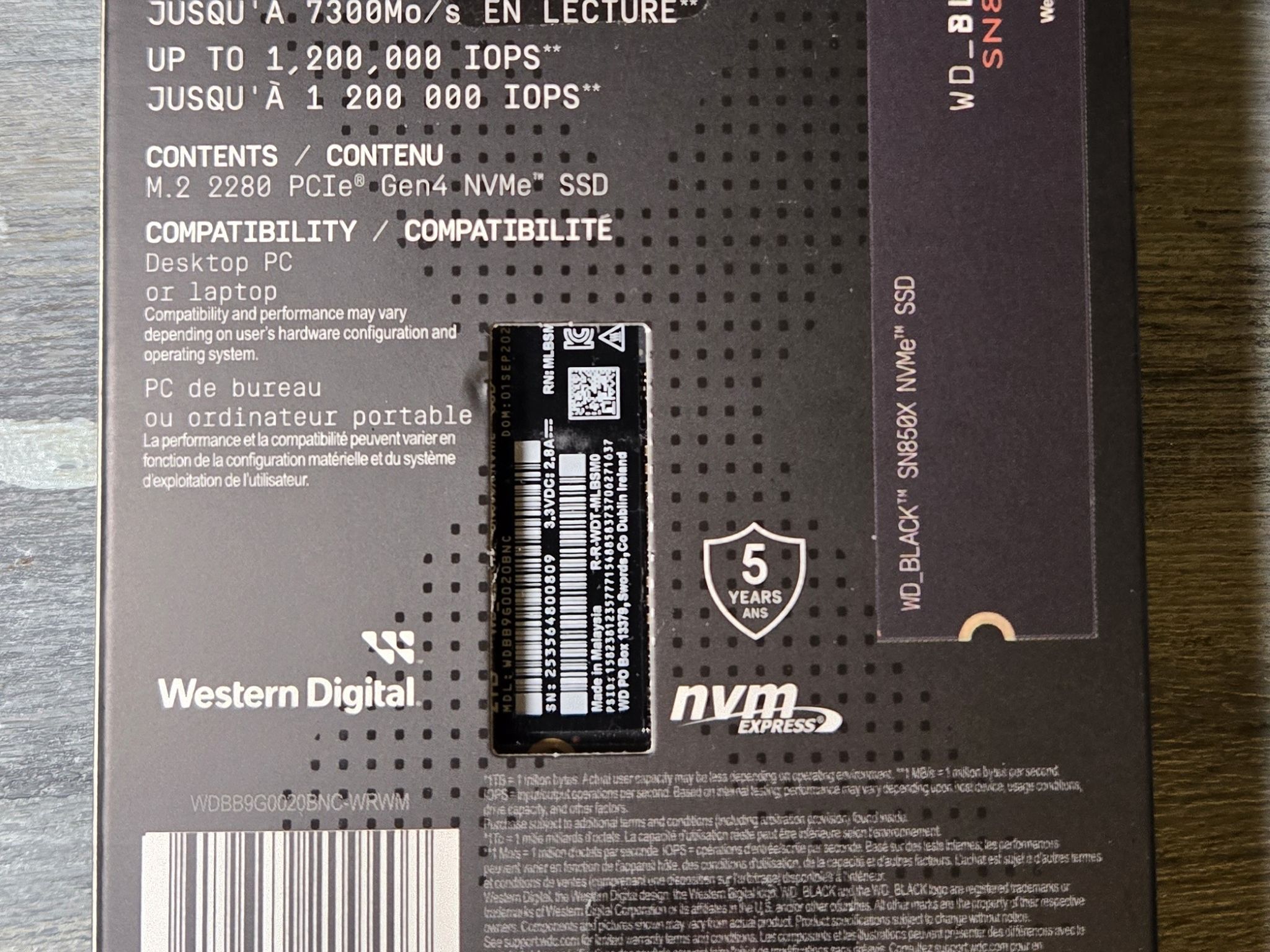 *New Unopened* 2tb WD Black SN850X