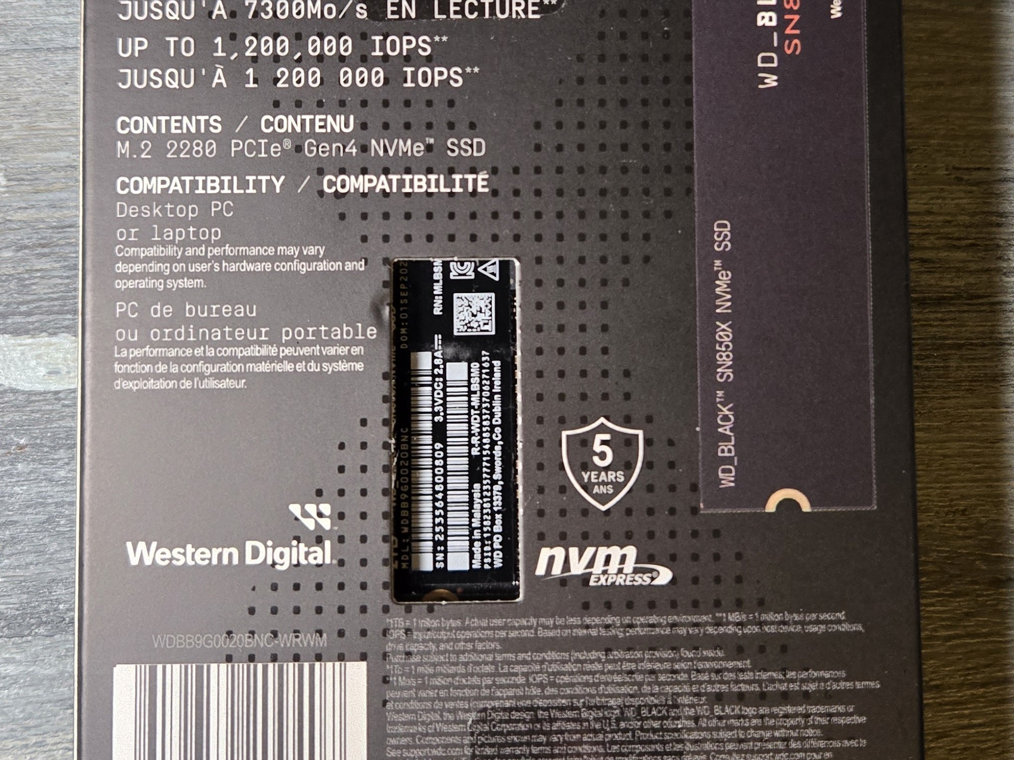 *New Unopened* 2tb WD Black SN850X