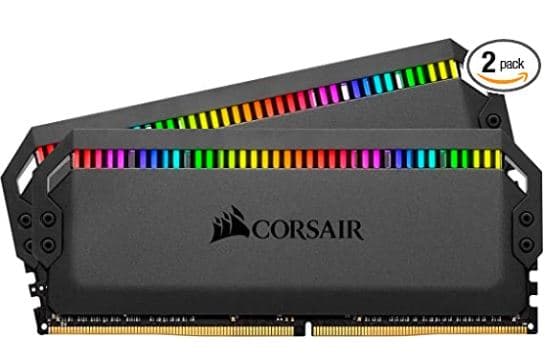 CORSAIR DOMINATOR PLATINUM RGB 16GB (2x8GB) DDR4 3600 (PC4-28800) C18 1.35V