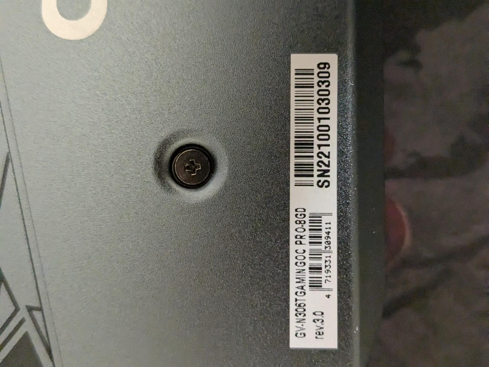Gigabyte RTX 3060 TI 8GB OC edition with box