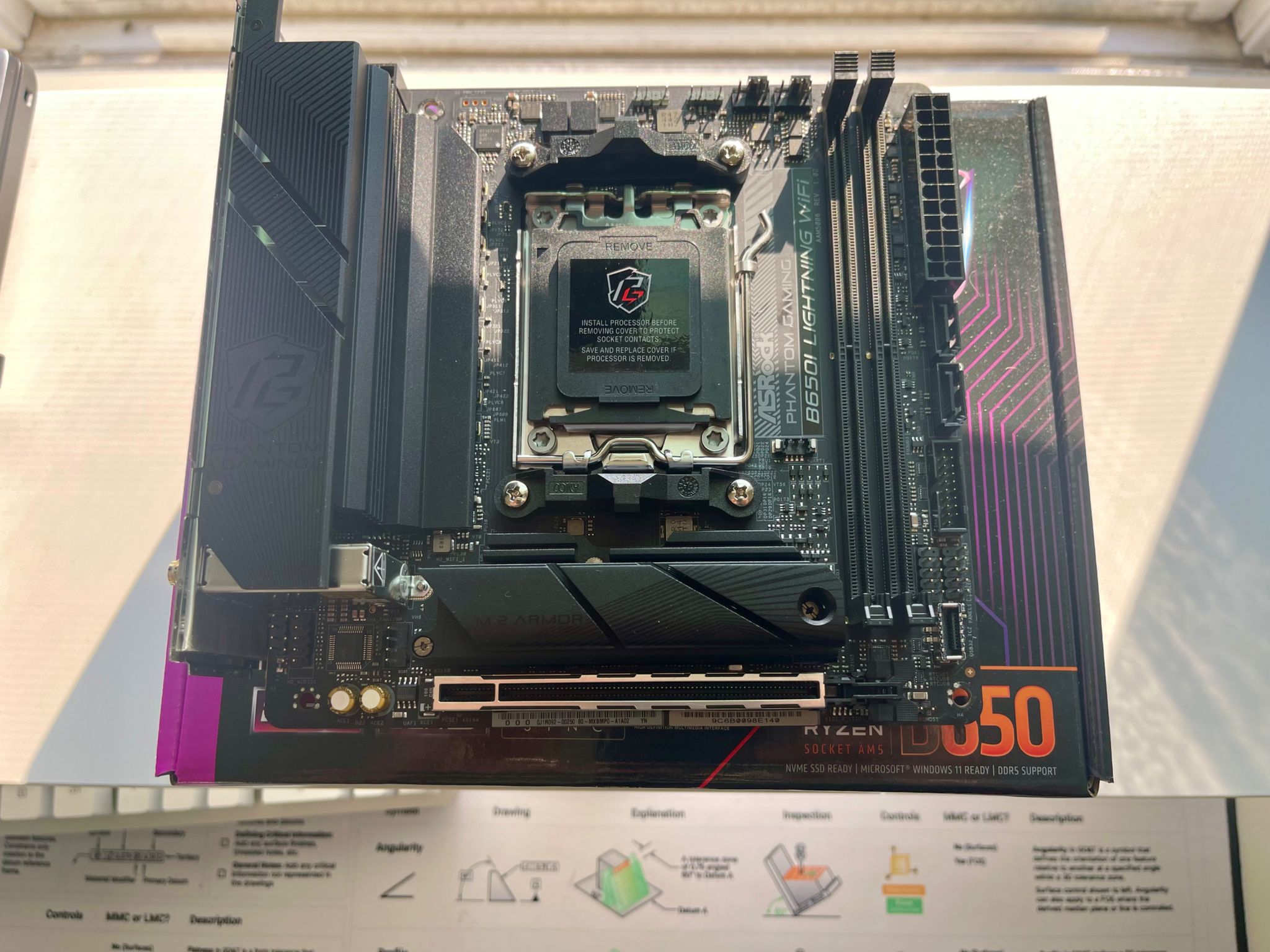 ASRock B650I Lightning WiFi, used (like-new)