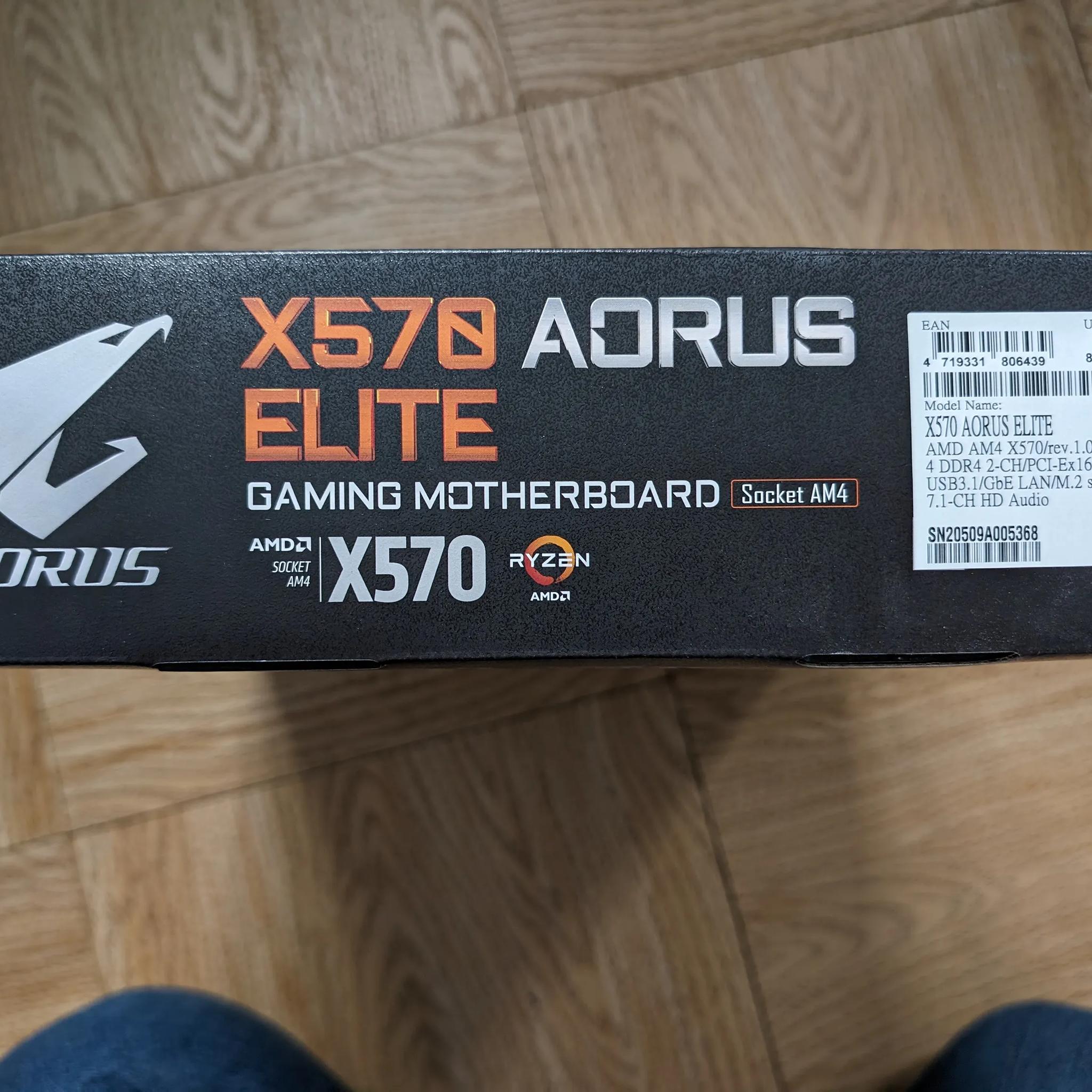 X570 Aorus Elite AMD Ryzen AM4 Gaming Motherboard