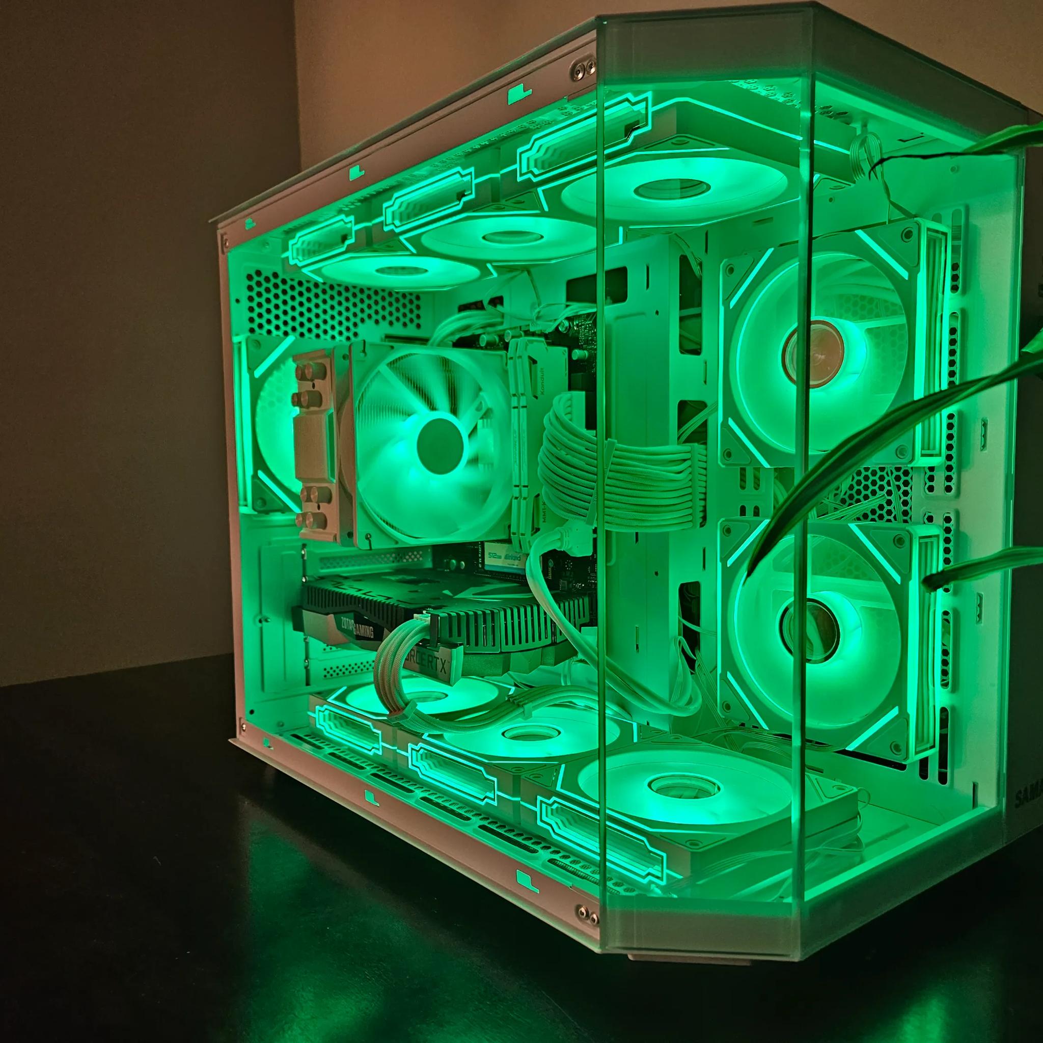 RTX 2060 Ryzen 5 3600x White RTX Fishtank Gaming PC