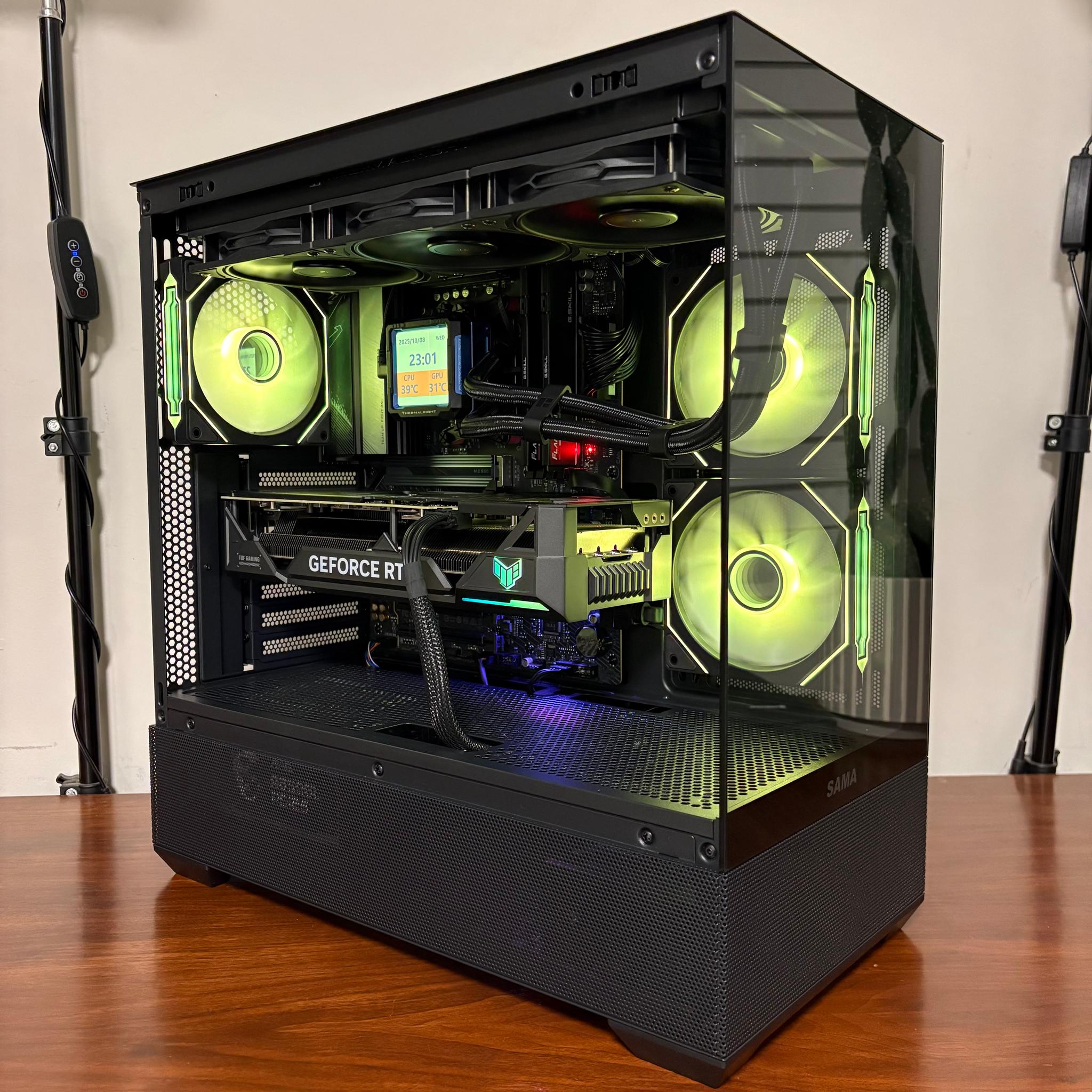 RTX 4070 Ti SUPER | Ryzen 7 9700X | 32GB DDR5 | 2TB NVMe | 850W Gold | Sama SV02 Black