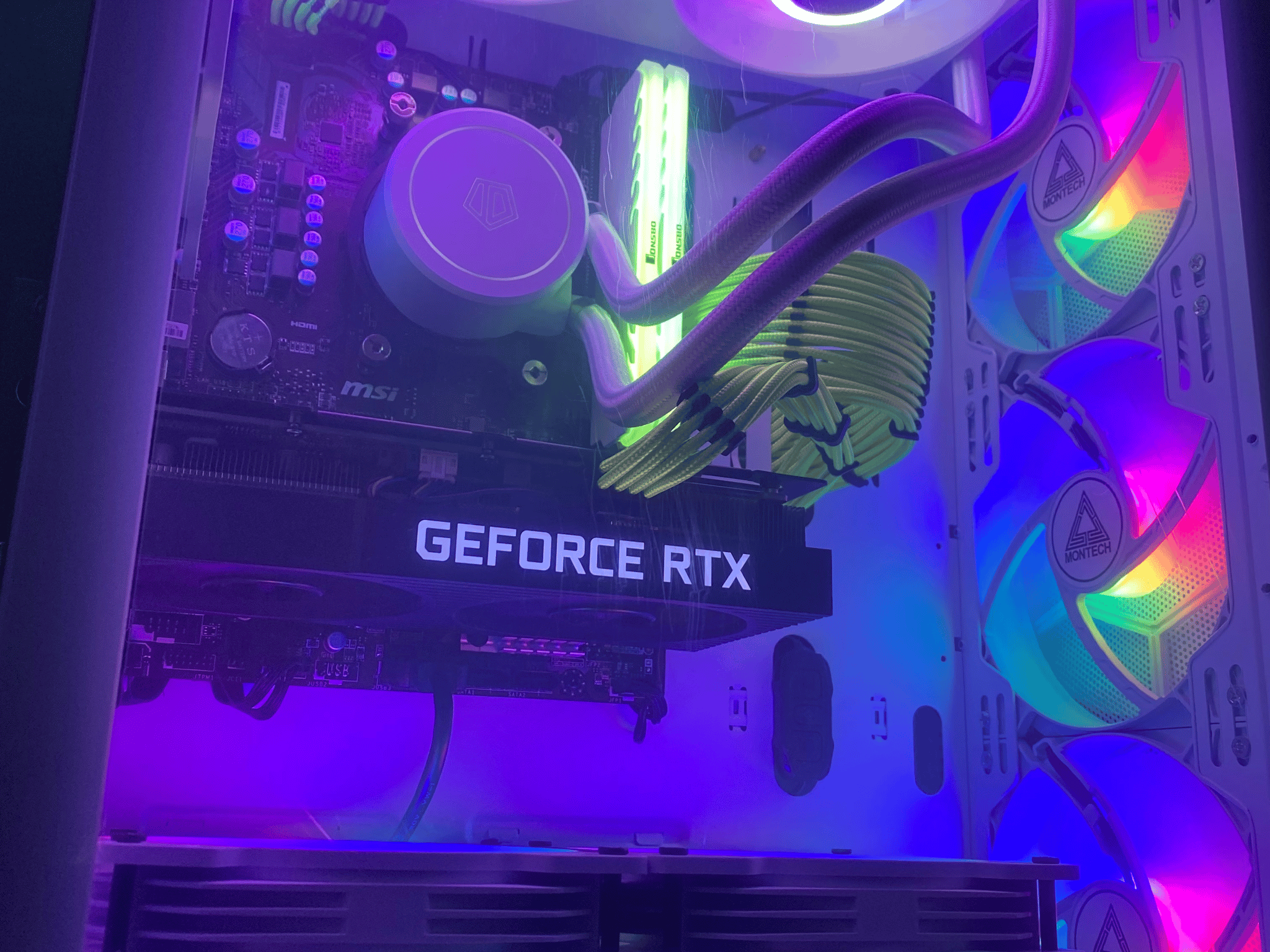 (Liquid Cooled) Ryzen 7-RTX 3060ti-256gb Nvme SSD-2TB HDD-16GB 