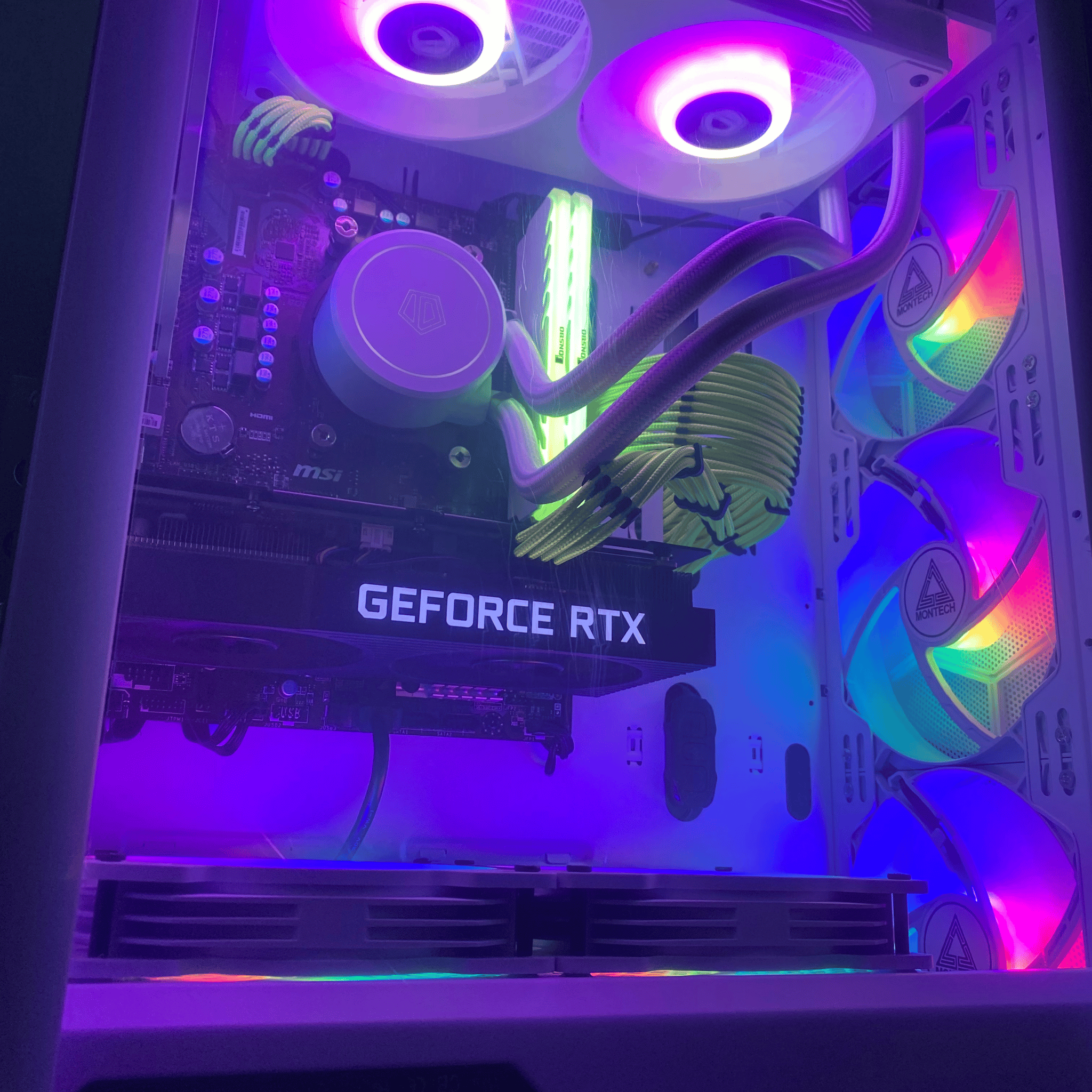 (Liquid Cooled) Ryzen 7-RTX 3060ti-256gb Nvme SSD-2TB HDD-16GB 
