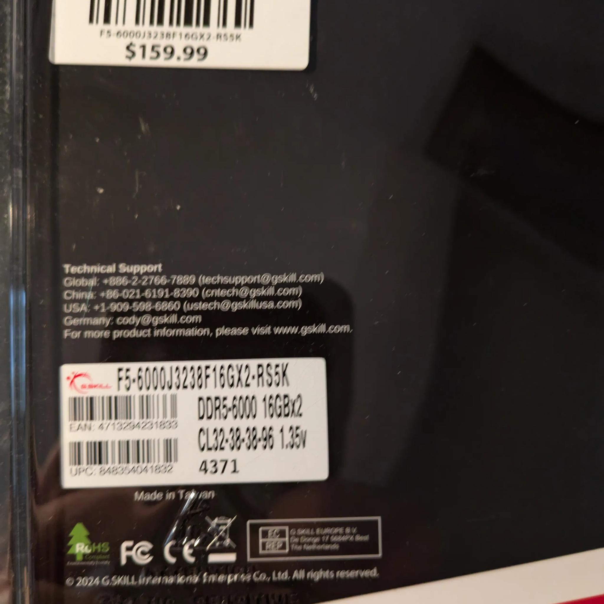 🔥🔥BNIB Ryzen 7 9800X3D Processor|ASUS TUF Gaming B650-PLUS WiFi|32GB G. Skill Ripjaws S5 DDR5-6000🔥🔥