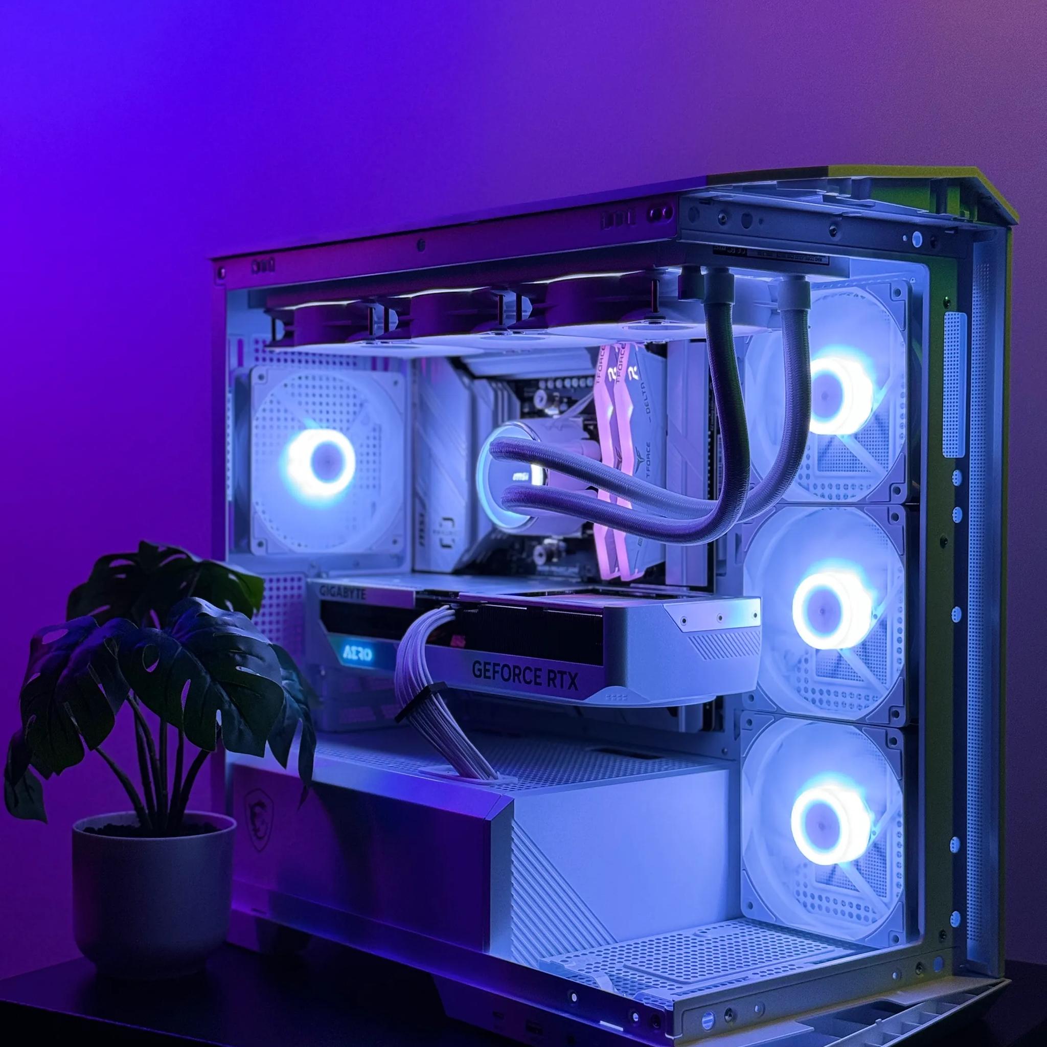 Almost Heaven II 🪽🪽 Aero 4070 SUPER OC ☀️ AMD Ryzen 7600X 🌙32GB RAM DDR5 ✨1TB m.2 📖 White Build