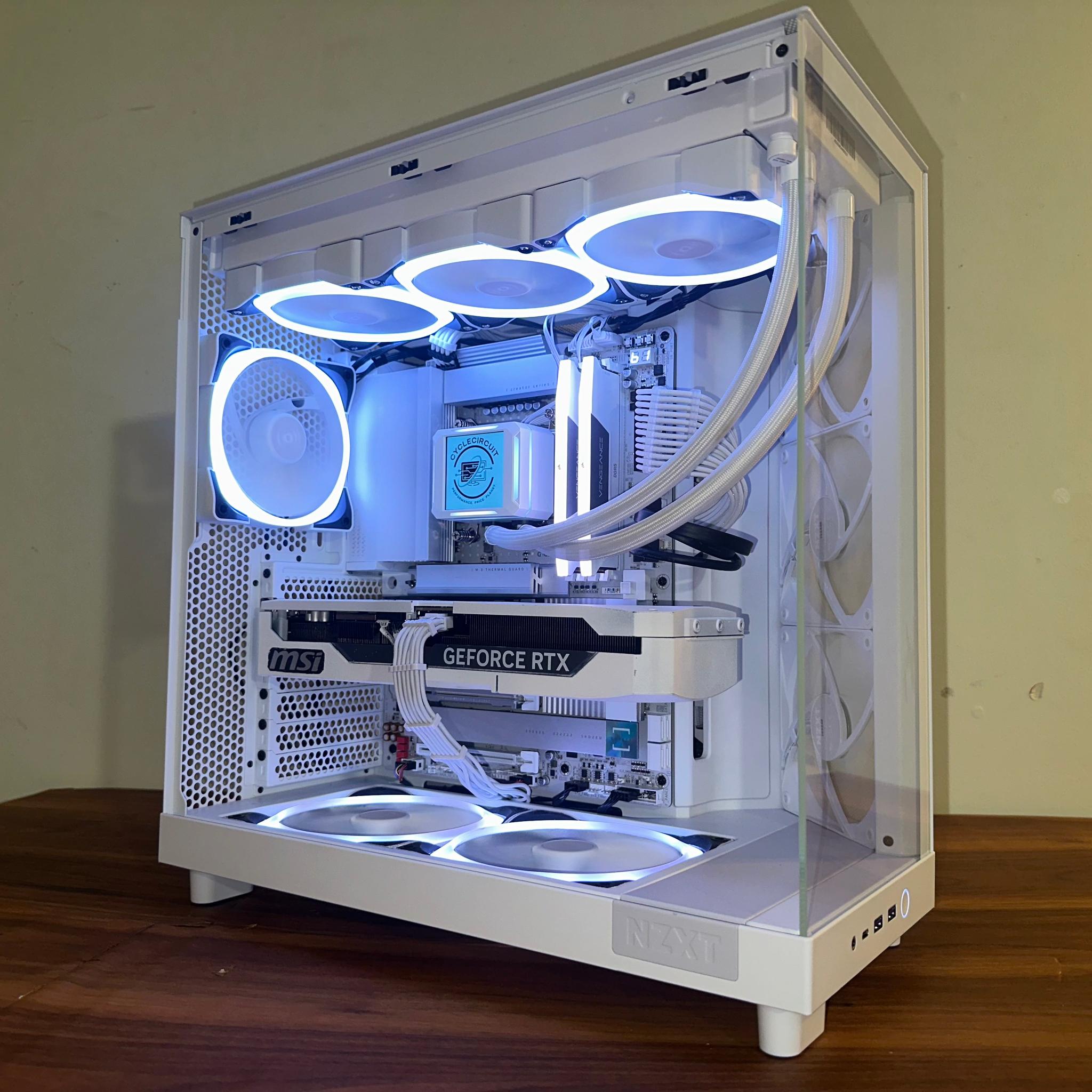 ❄️GlacierCore| RTX 5070 Ti | Intel Ultra 7 | 32GB DDR5 6000MHz | 2TB SSD | NZXT H6 Elite LCD Display