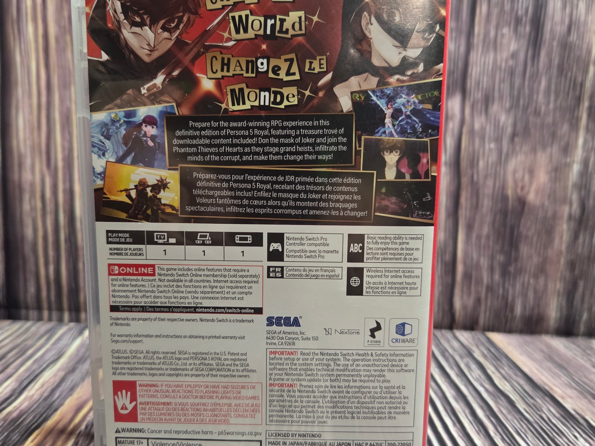 Persona 5 Royal Nintendo Switch