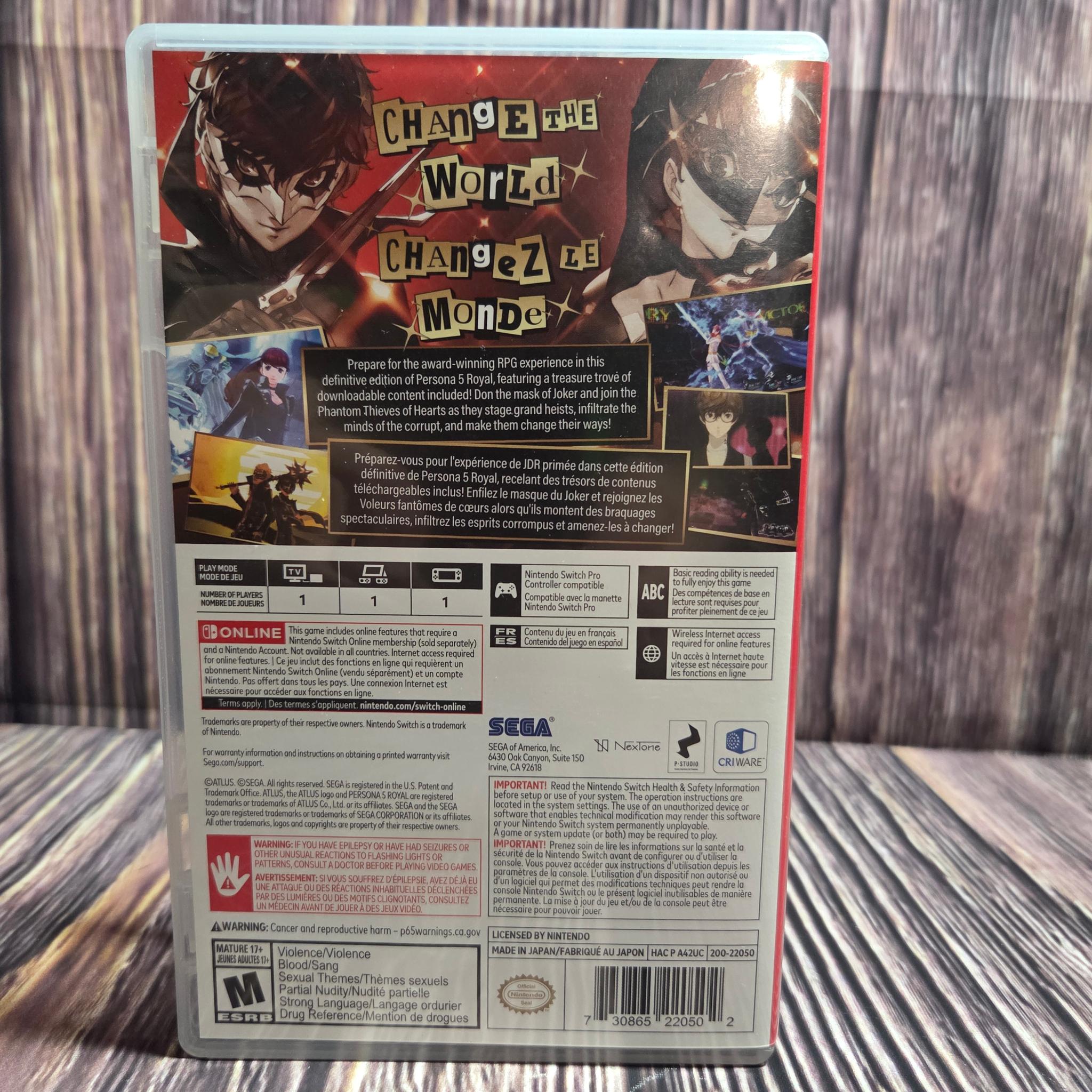 Persona 5 Royal Nintendo Switch