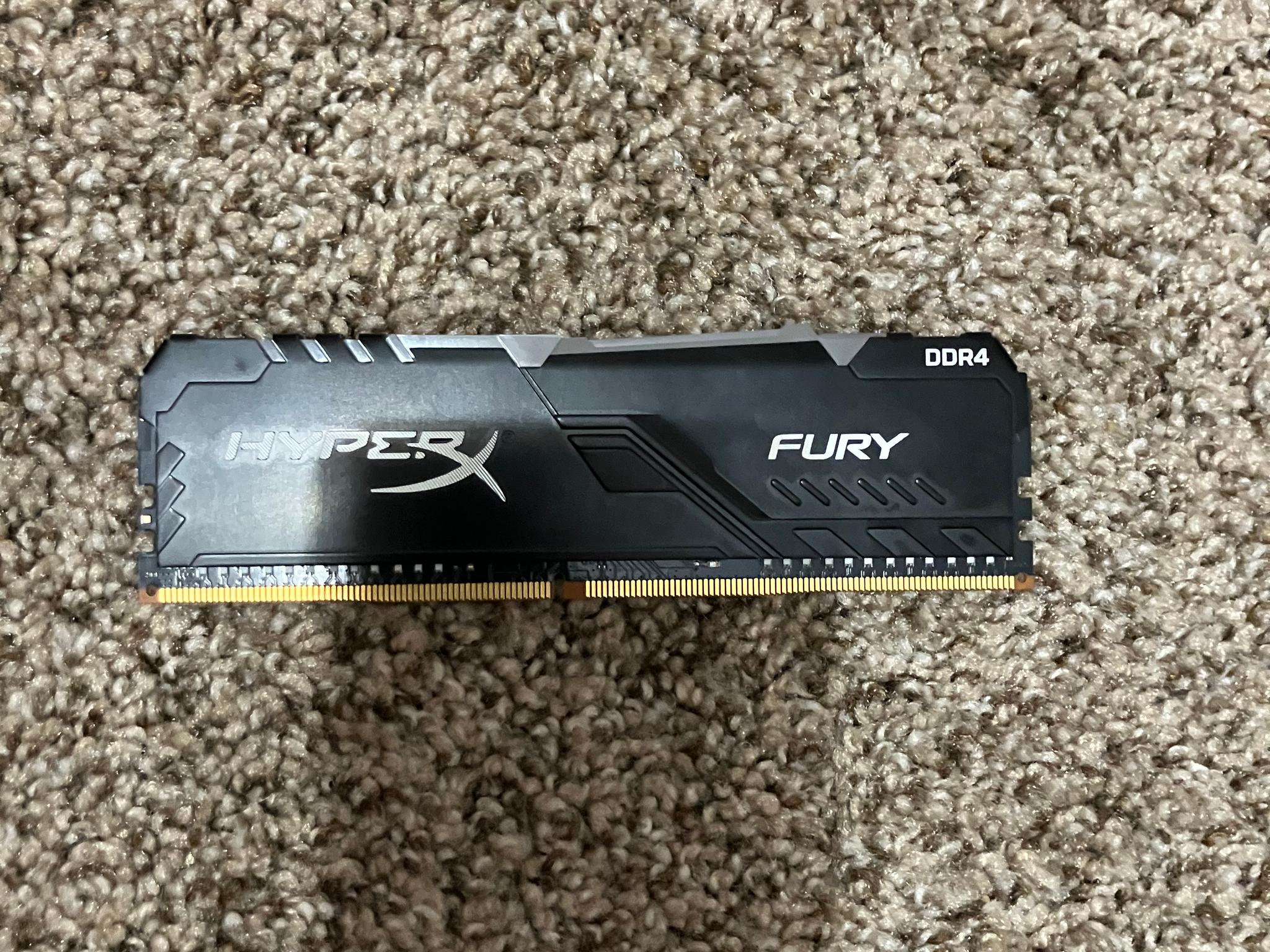 HP Kingston HyperX Fury RGB 8GB DDR4 3733 PC4 Omen 30L