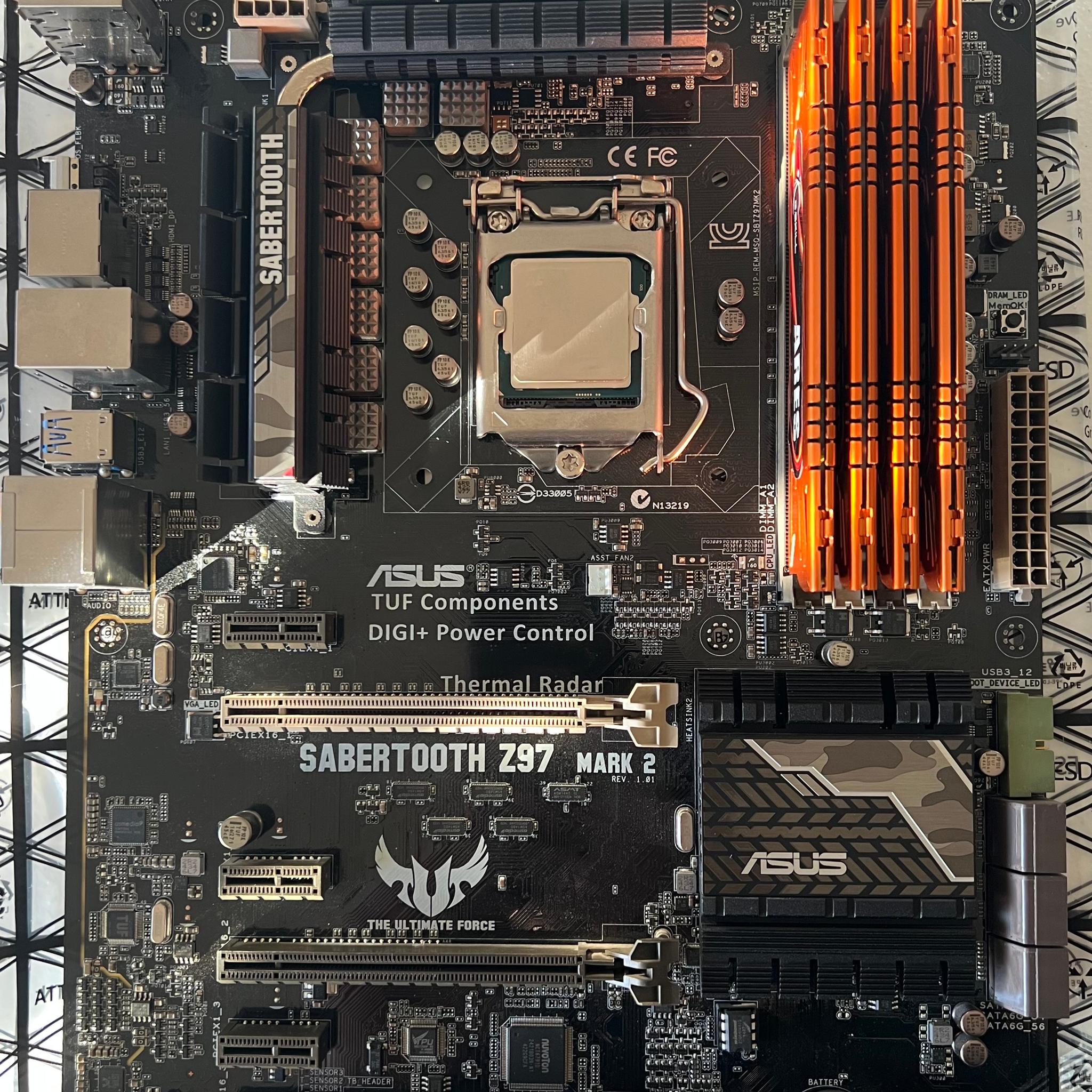 SABERTOOTH Z97 Mark 2 | i7-4790k| 4x4GB DRAM | PCI Express WIFI N Adapter