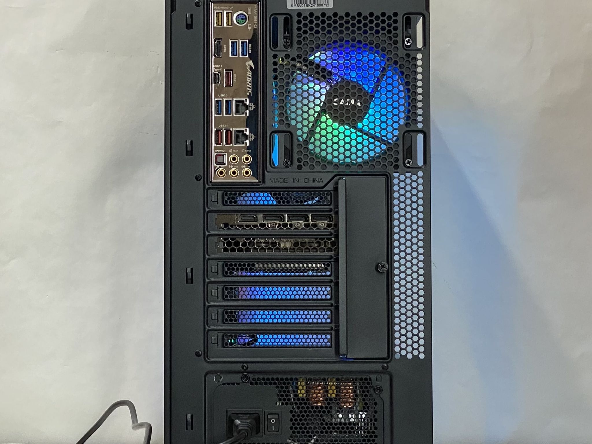 RTX 3080, Ryzen 7 5700X, 32GB DDR4, 1TB NVMe SSD, WiFi - Liquid Cooled Gaming PC