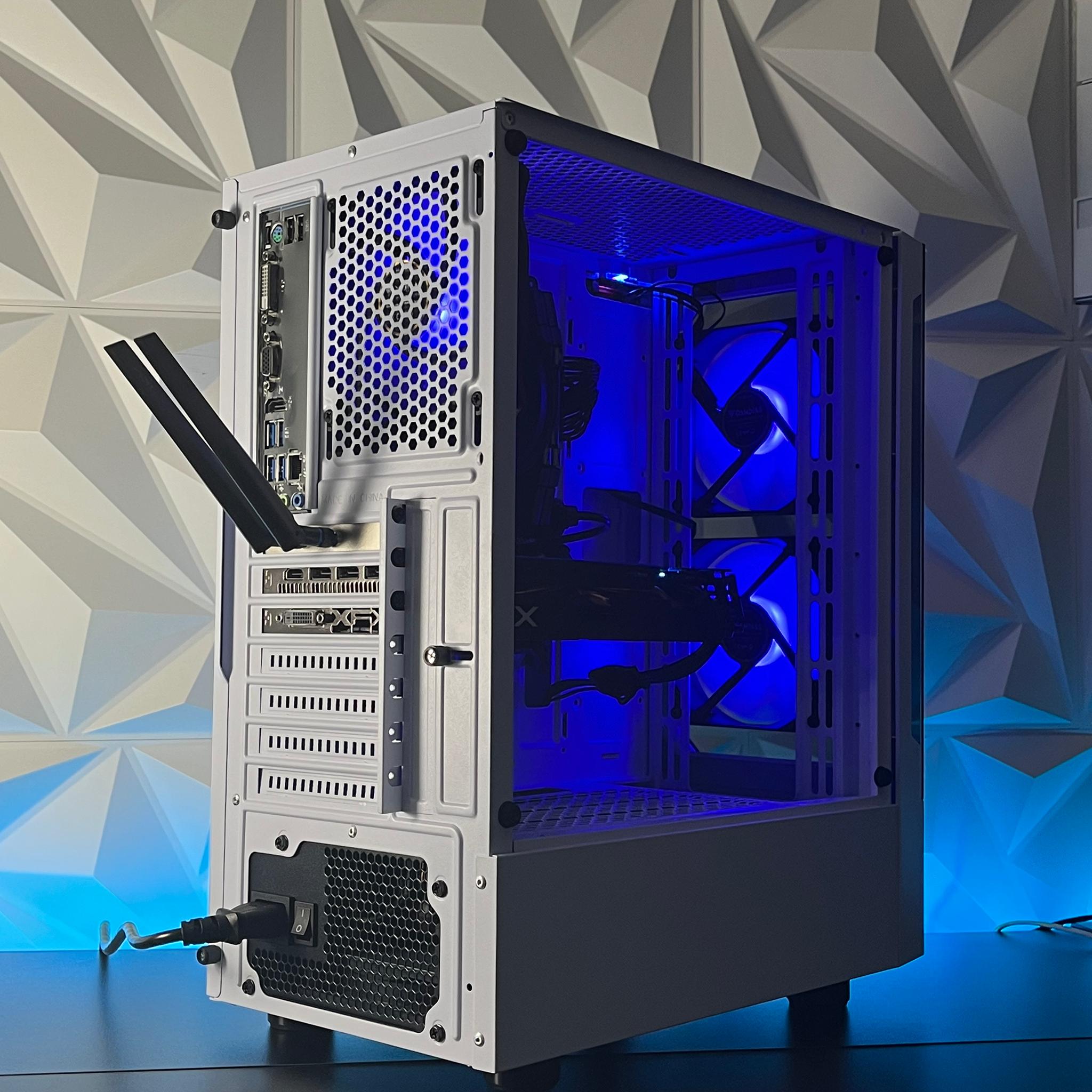 RX 580 8GB OC+, Ryzen 5 2400G, 16GB RAM | White RGB Gaming Computer/PC