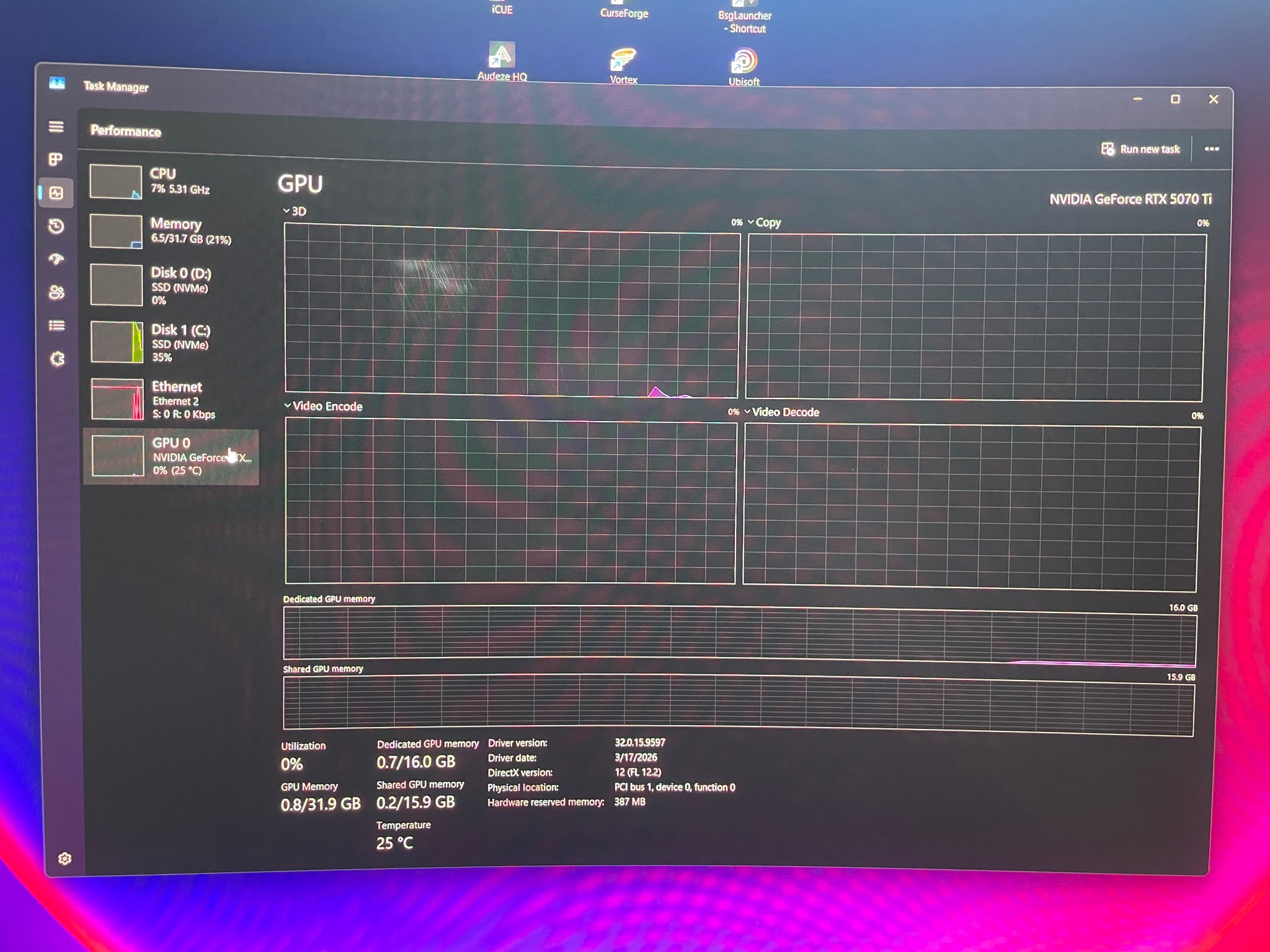 MSI GeForce RTX 5070 Ti 16G VANGUARD SOC LAUNCH EDITION