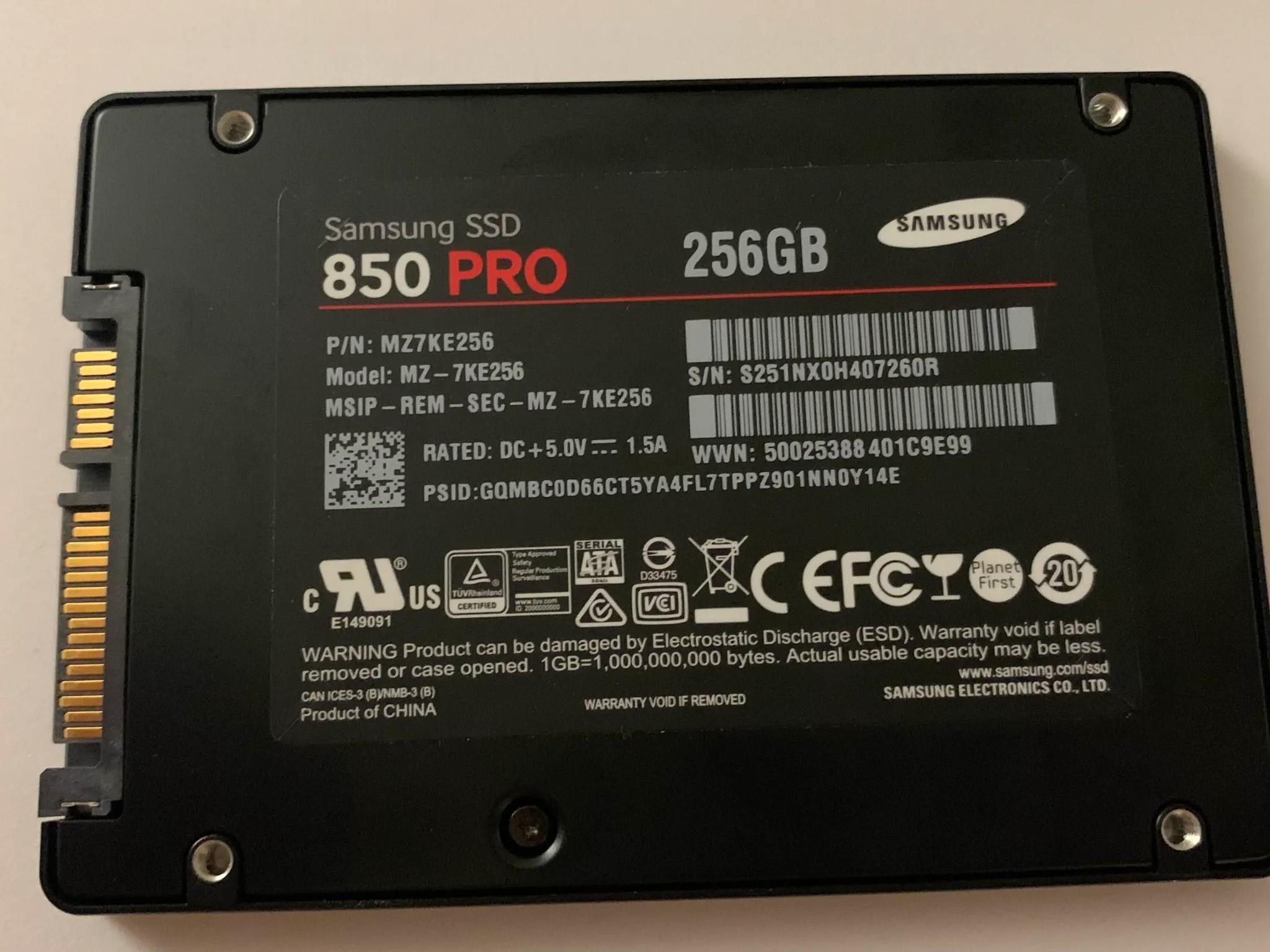 Samsung 850 PRO SSD