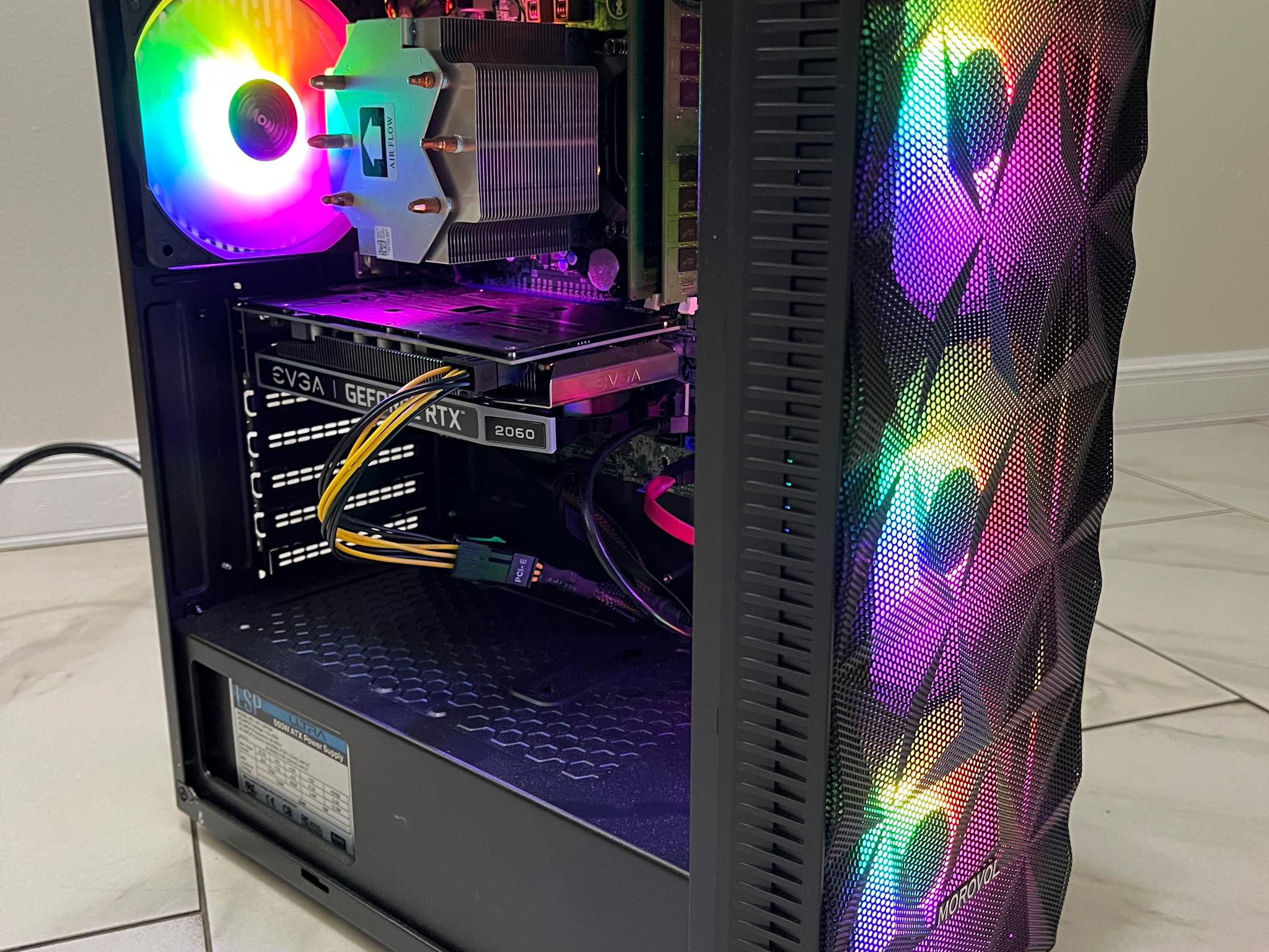 NVIDIA RTX 2060, Intel i7-6700k, 12GB RAM, 870 GB Storage, High FPS RGB Gaming PC w/ Wi-Fi & BT