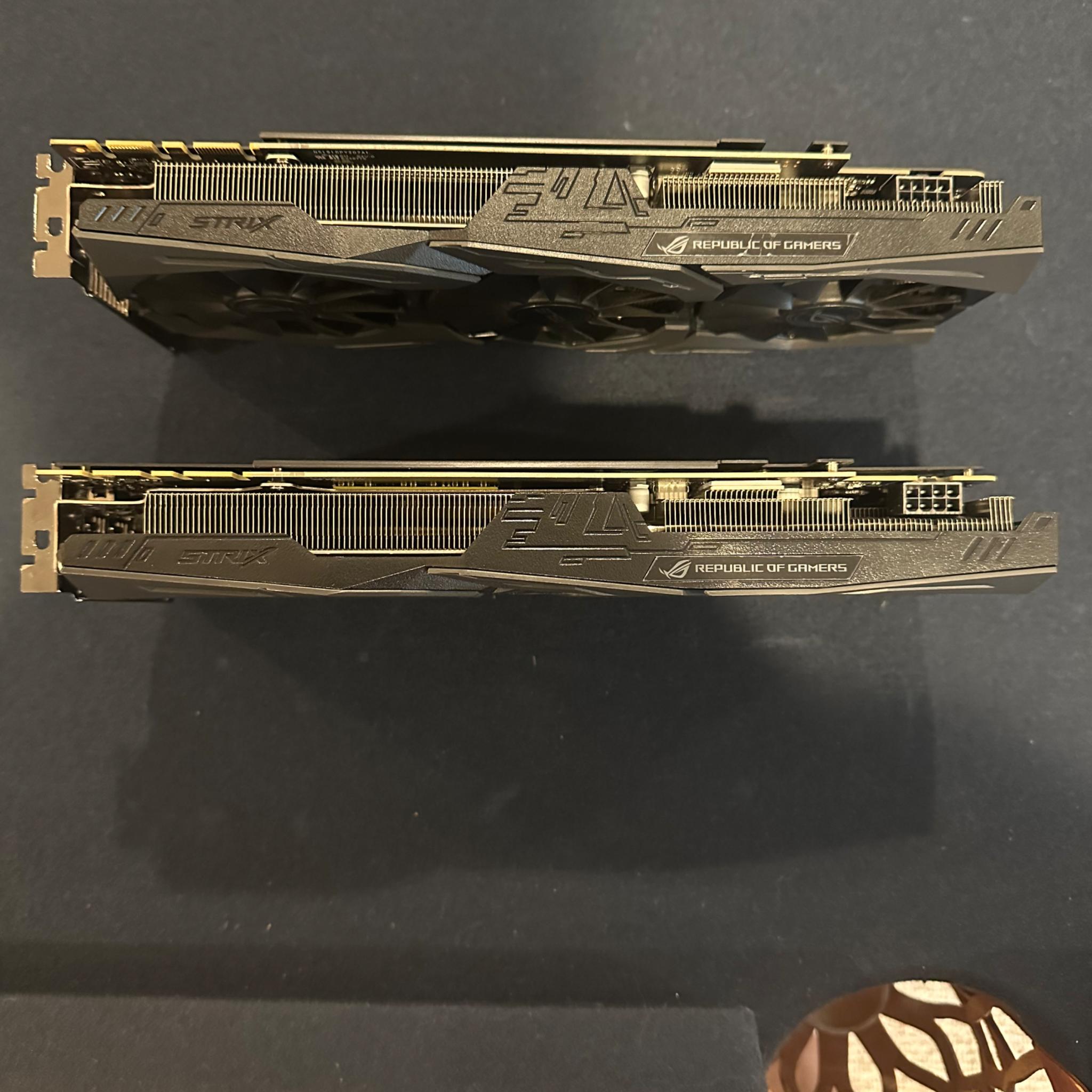 Asus ROG STRIX 1070ti 8gb (x2) SLI with Zotac Bridge