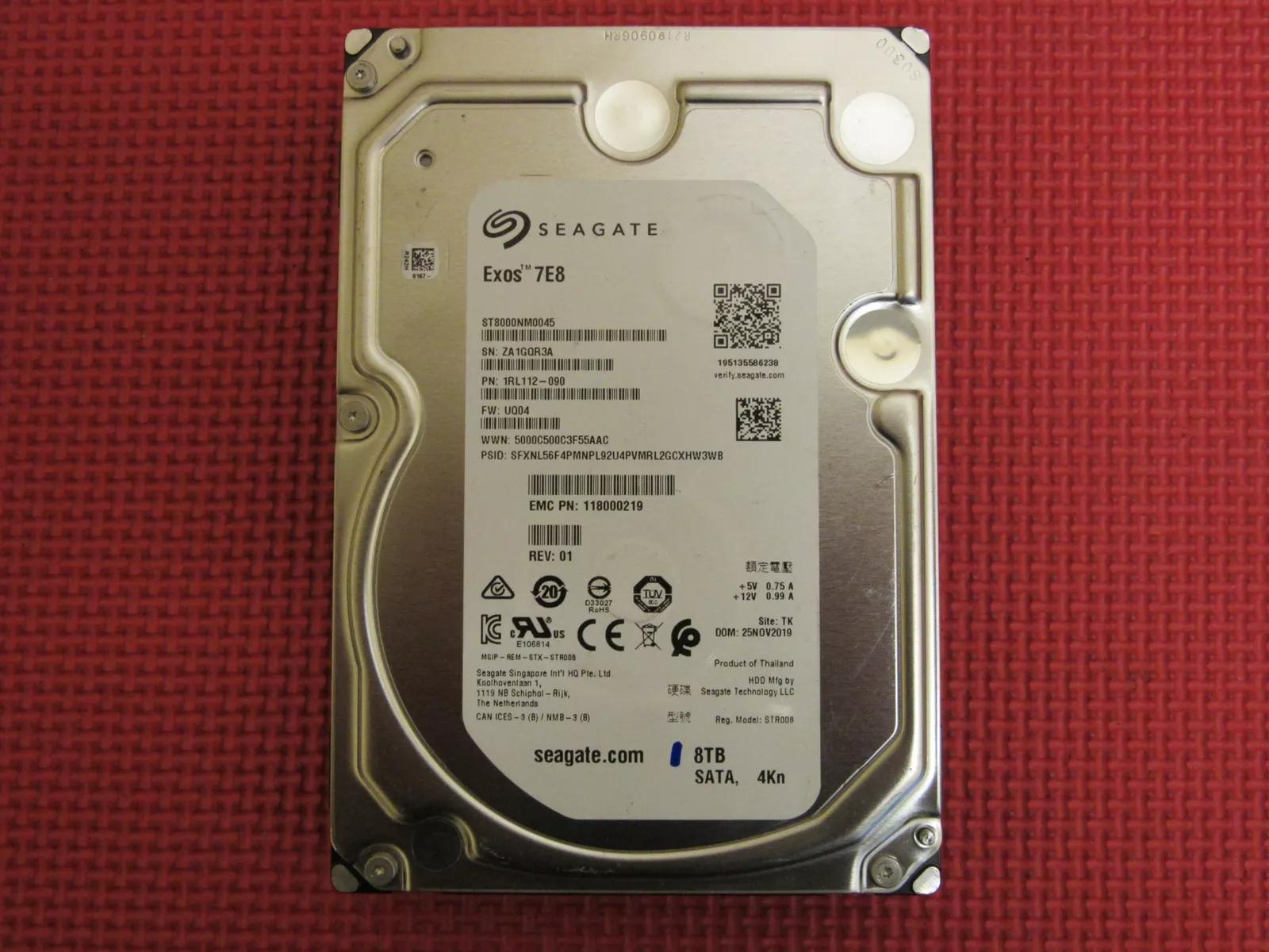 8TB Seagate Exos 7E8 3.5" SATA Internal Desktop PC Hard Drive