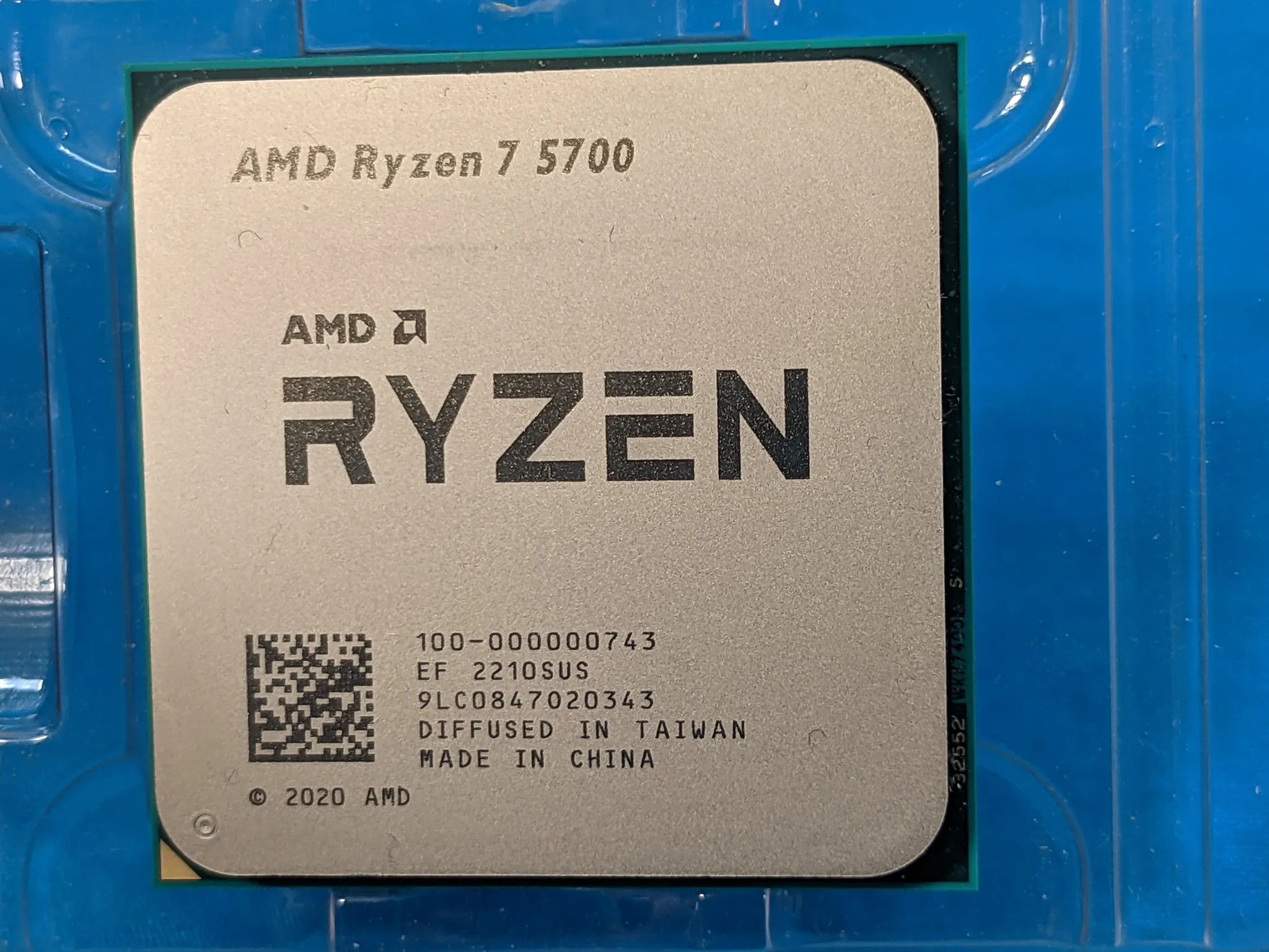AMD Ryzen 7 5700 4.6GHz Socket AM4 8-Core 16-Thread 16MB Desktop CPU 100-000000743