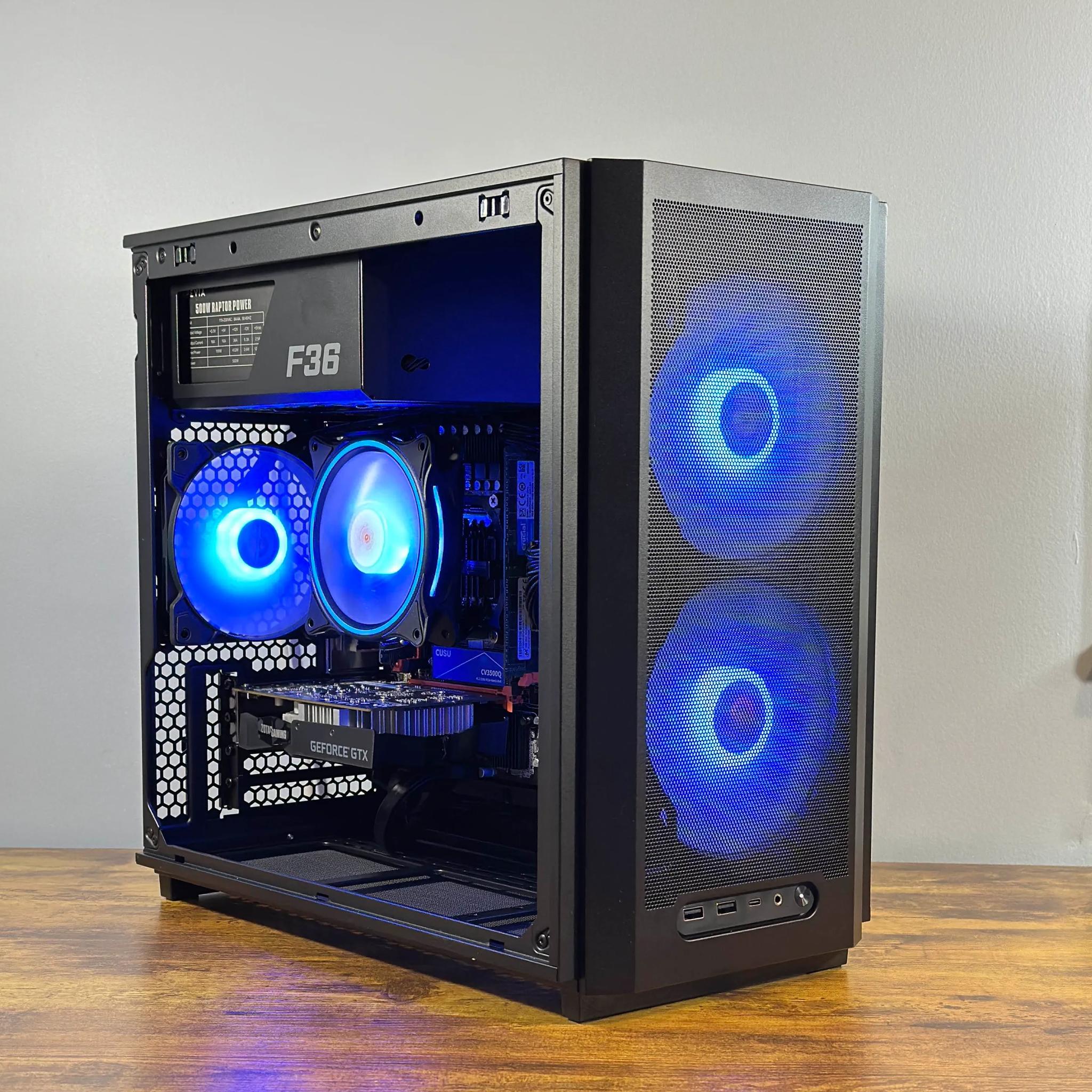Intel i7 6 Core | GeForce GTX 1650 | 32GB RAM | 512GB SSD | WIFI | 1080p Black Gaming PC