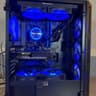 Awesome Black Custom 1080p Ultra Gaming PC: RTX 5060, 1Tb NVMe, 16GB DDR4, AIO, 8 Case Fans