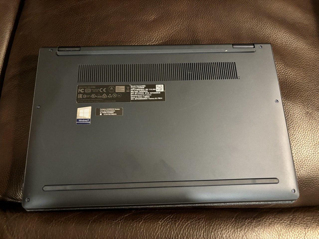 Lenovo Yoga 2-in-1 Laptop Ryzen 5 4500U 8GB RAM 256GB Storage