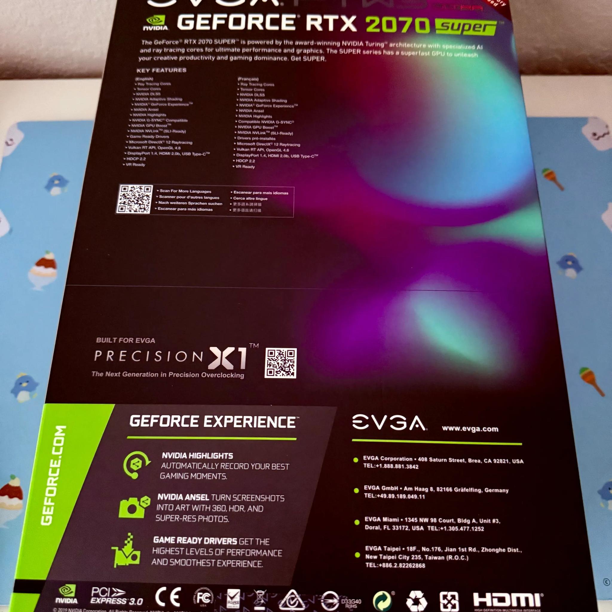 EVGA GeForce RTX 2070 Super FTW3 Ultra+ (08G-P4-3377-KR)