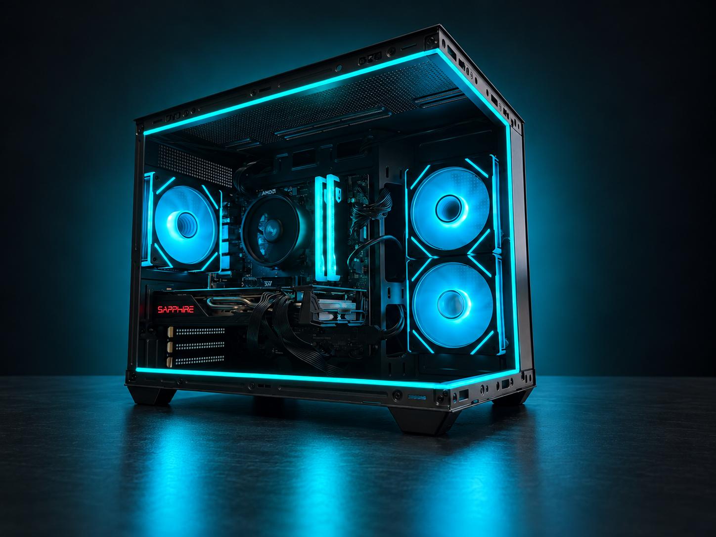 Radeon RX 5700 XT Custom Gaming PC - Ryzen 5 5500, 16GB RAM
