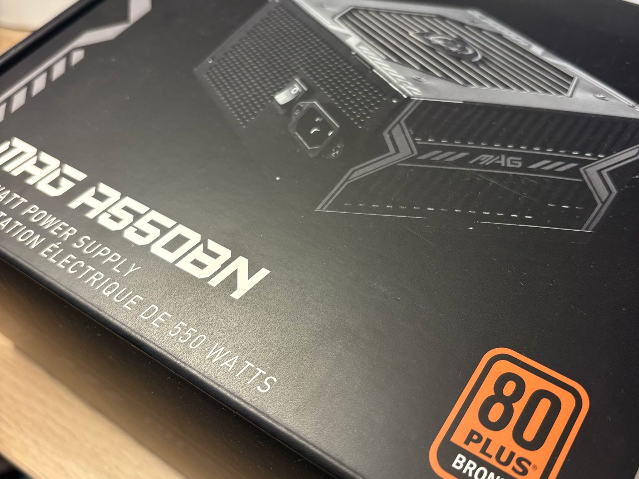 USED - MSI MAG A550BN Non-Module 80+ Certified PSU - LIKE NEW
