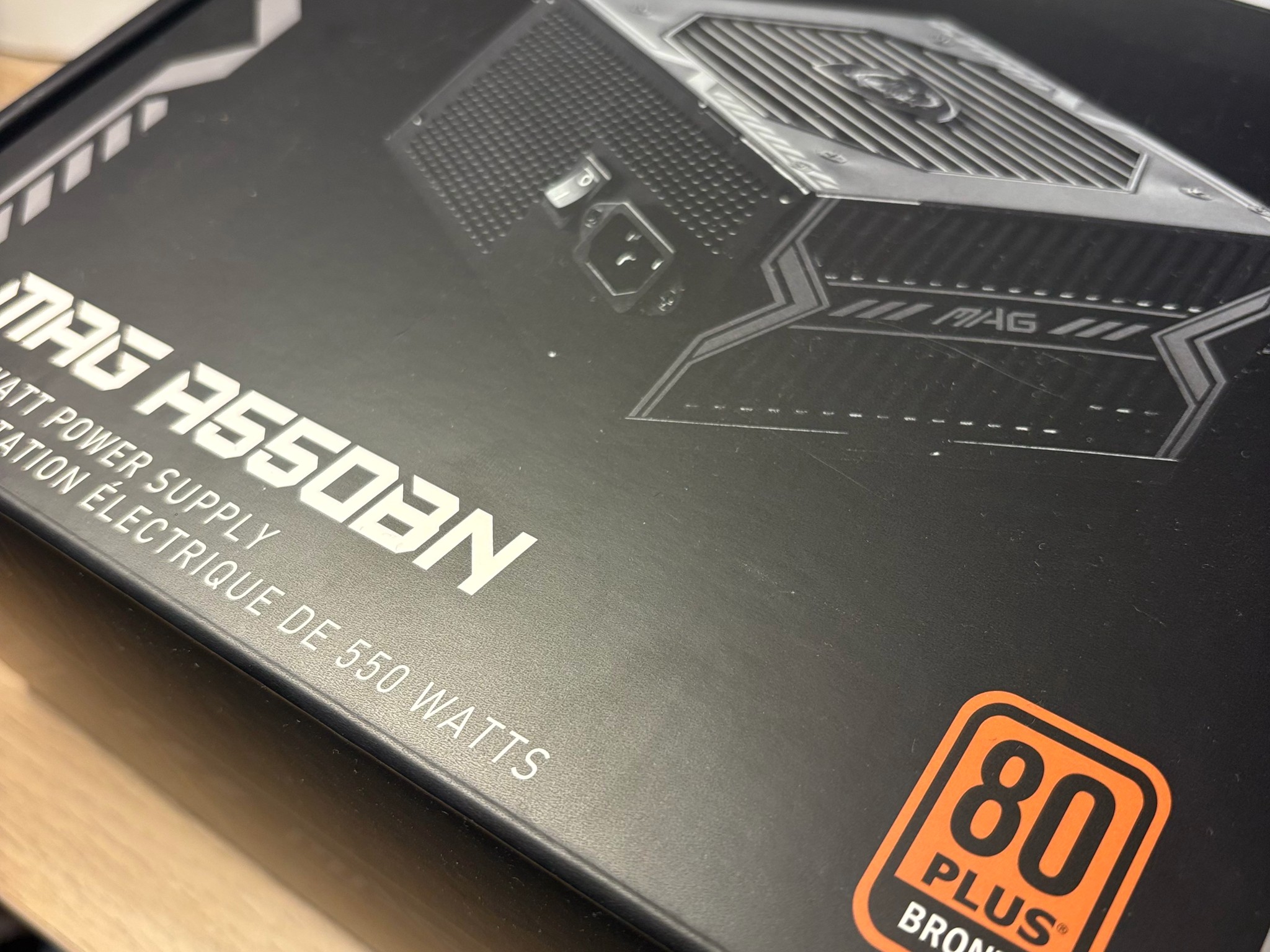 USED - MSI MAG A550BN Non-Module 80+ Certified PSU - LIKE NEW