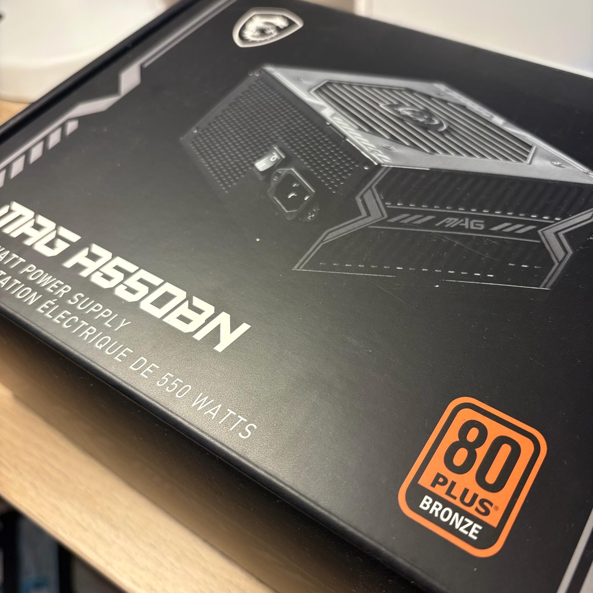 USED - MSI MAG A550BN Non-Module 80+ Certified PSU - LIKE NEW