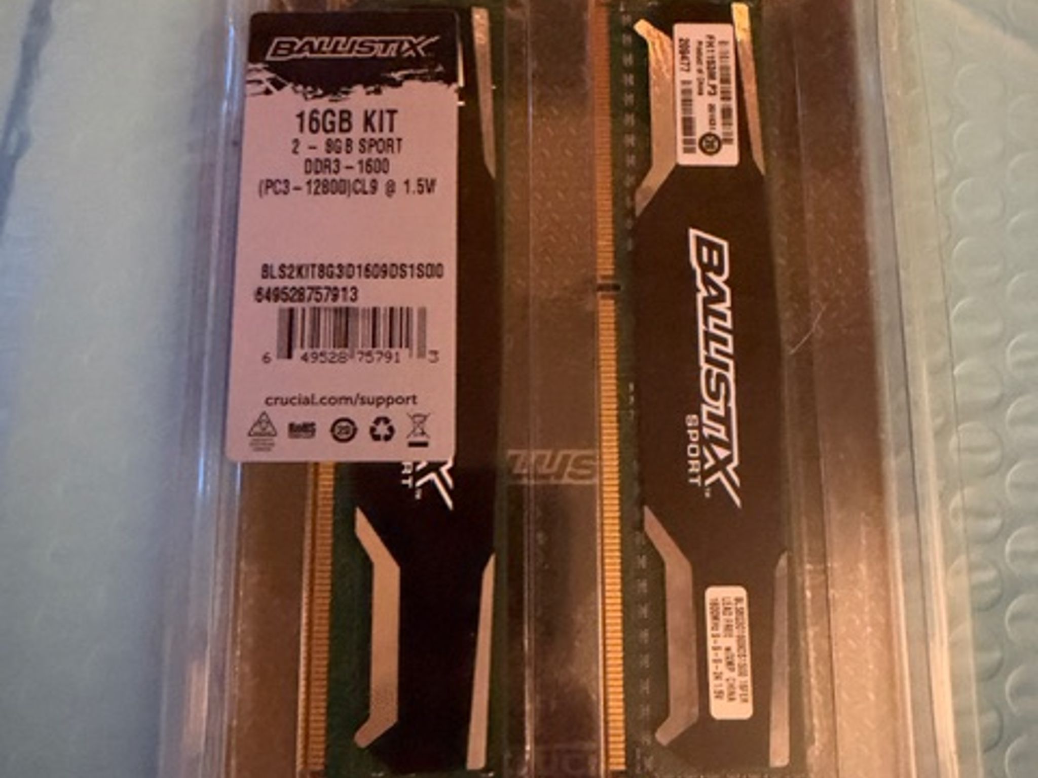 Crucial ballistix 16GB