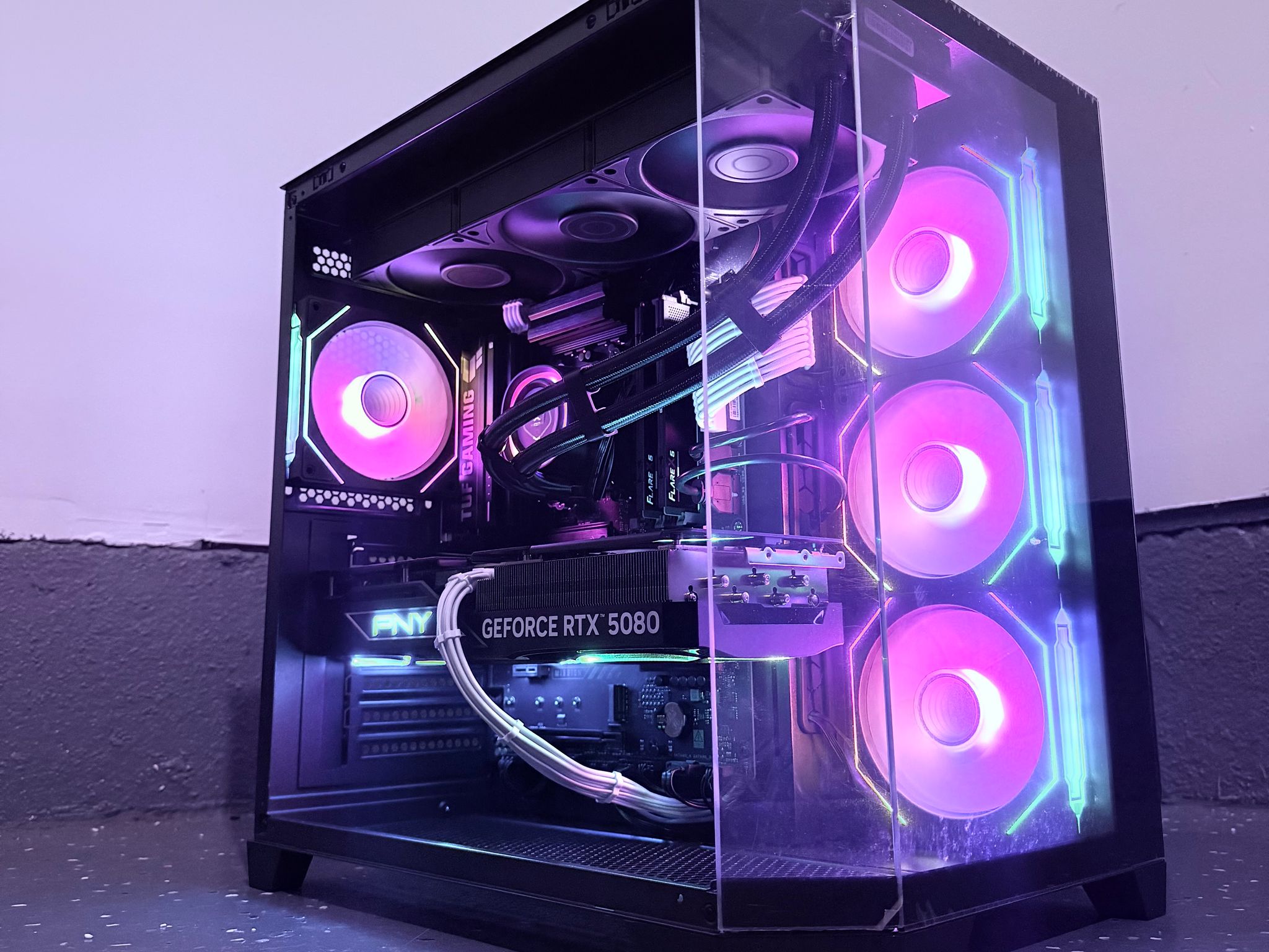 ⚫️"Titan Eclipse"🌈 | 4k Gaming | RTX 5080 | Ryzen 7 9800X3D | 32GB DDR5 | 3TB Storage | Free Ship