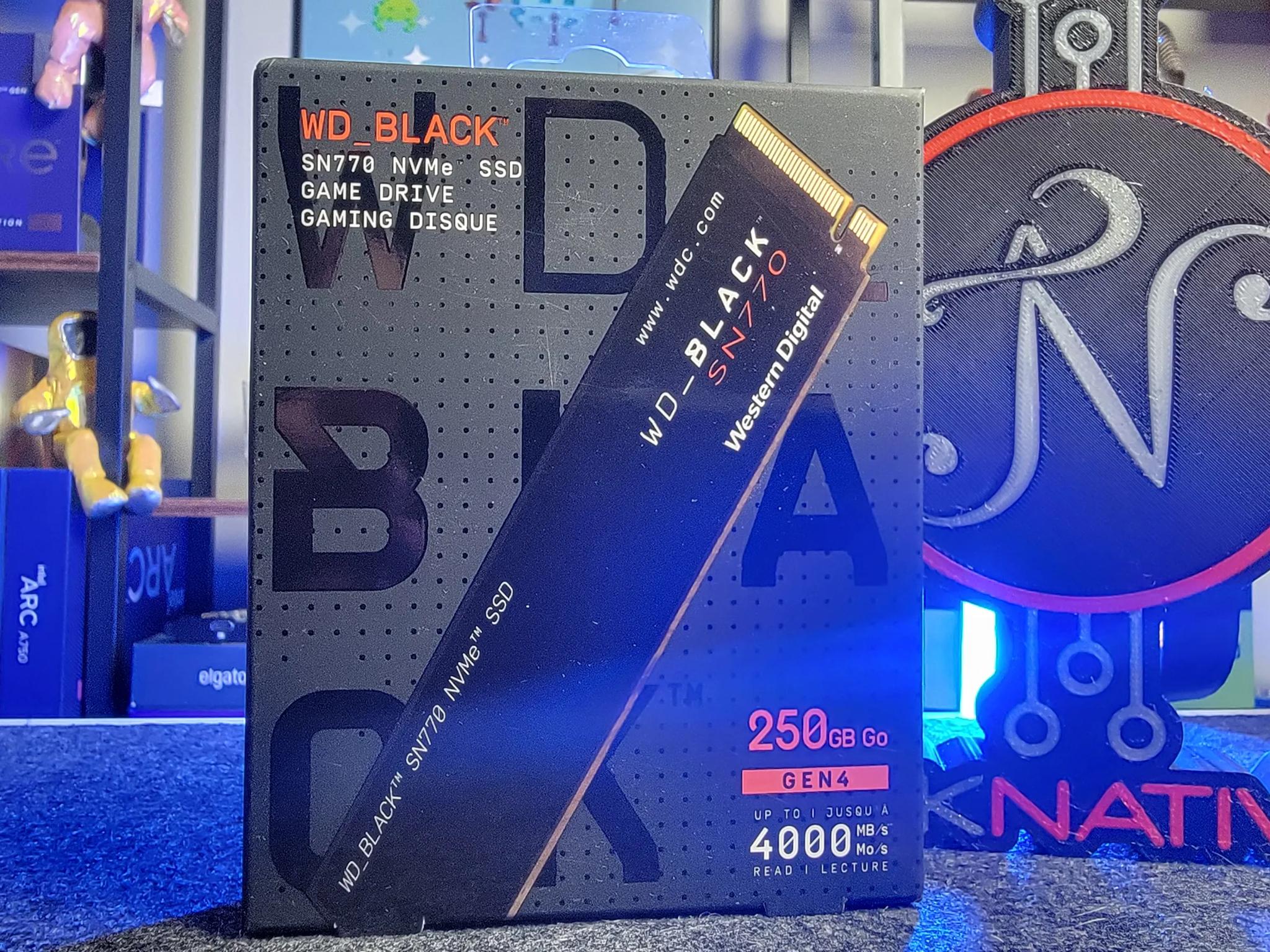 WD_BLACK 250GB SN770 NVMe Internal Gaming SSD Solid State Drive - Gen4 Up to 4,000 MB/s
