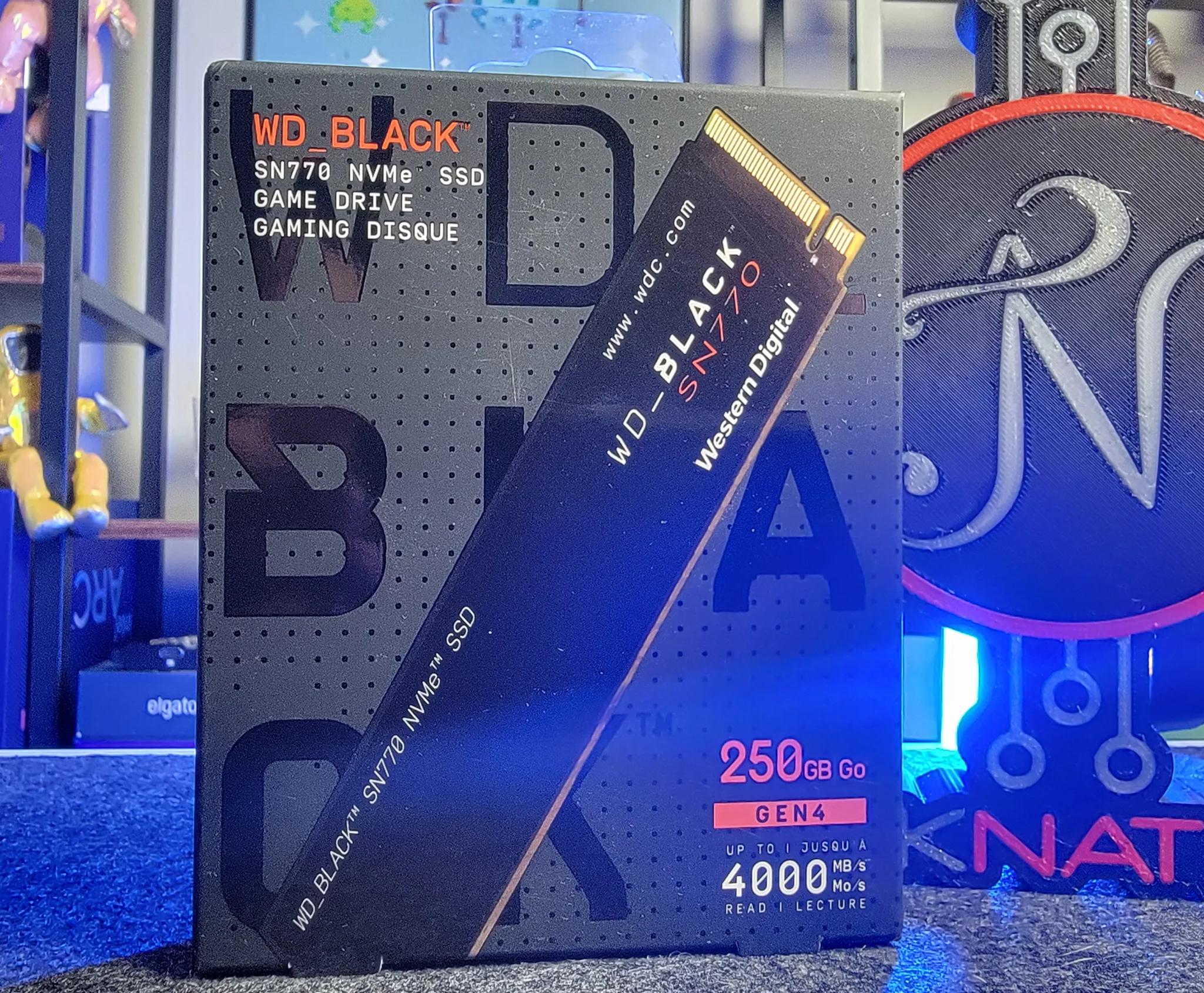 WD_BLACK 250GB SN770 NVMe Internal Gaming SSD Solid State Drive - Gen4 Up to 4,000 MB/s
