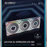 New Lian Li UNI Fan SL LCD Wireless 120mm ARGB Fan - Triple Pack - 1.6" LCD White (12SLLCD1W3W)