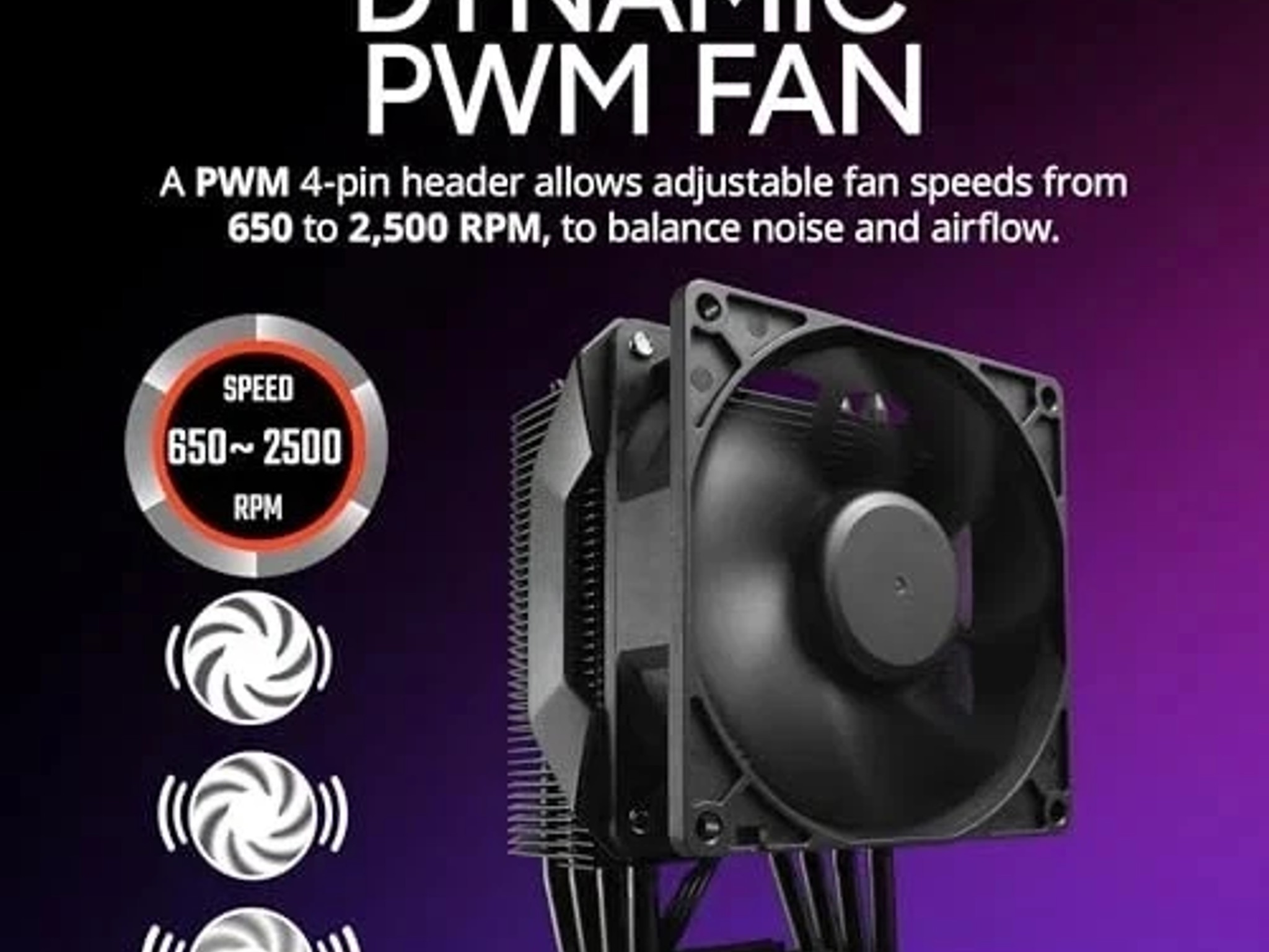 NEW Cooler Master Hyper 411 Nano CPU Air Cooler – 92mm PWM Fan – 4 Heat Pipes
