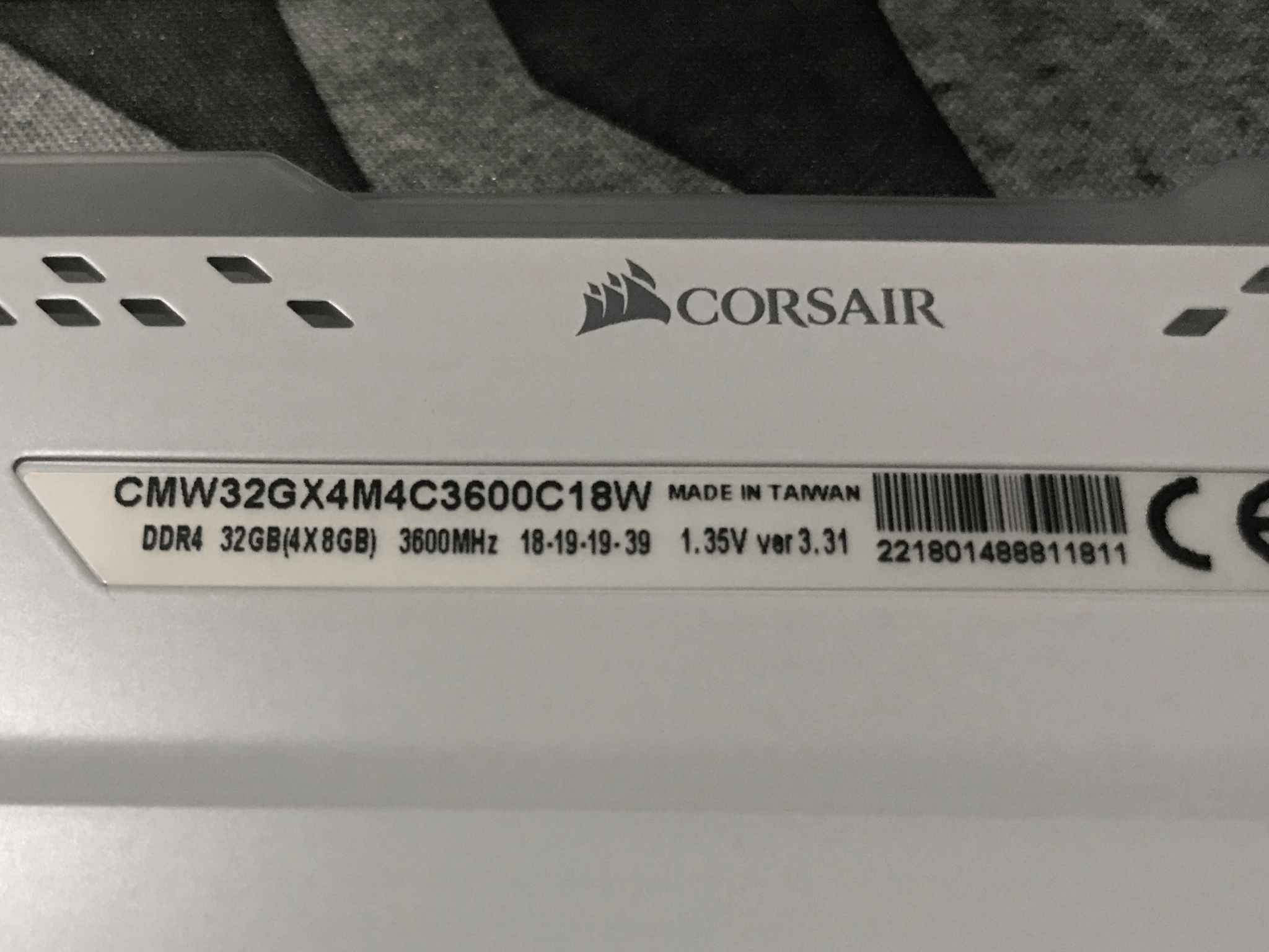 Corsair Vengeance RGB Pro 32gb (4x8) White