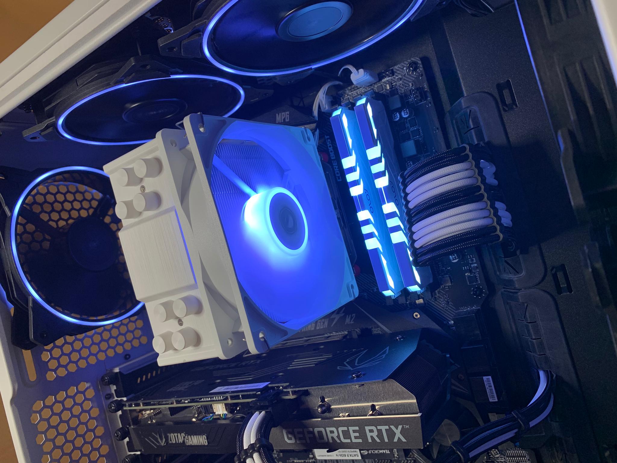 Mid Range White/Black Gaming PC (Ryzen 5 3600 + RTX 3060) w/ wifi
