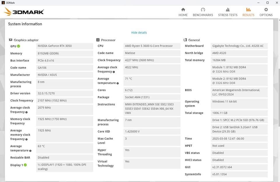 Snow White Mini ITX Cube PC | RTX 3050 8GB | Ryzen 5 3600 | 16GB DDR4 ARGB | 1TB NVME SSD | Wifi
