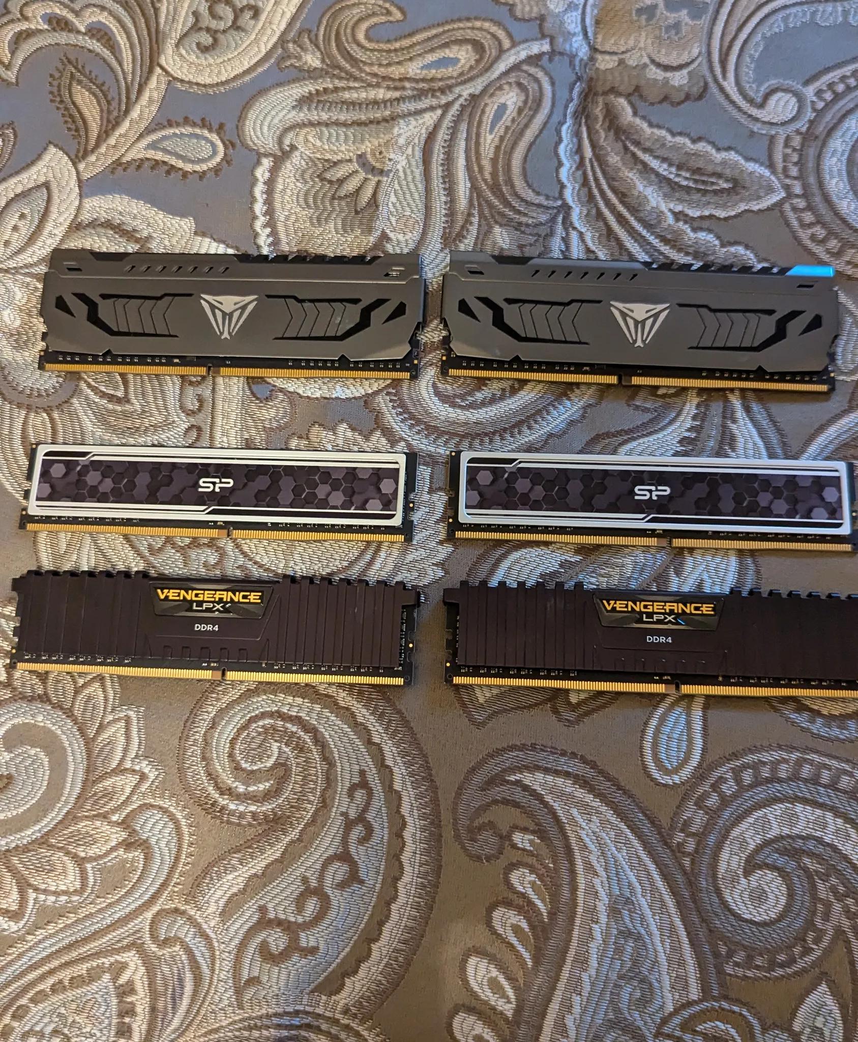 ddr4 ram 6 8 GB sticks