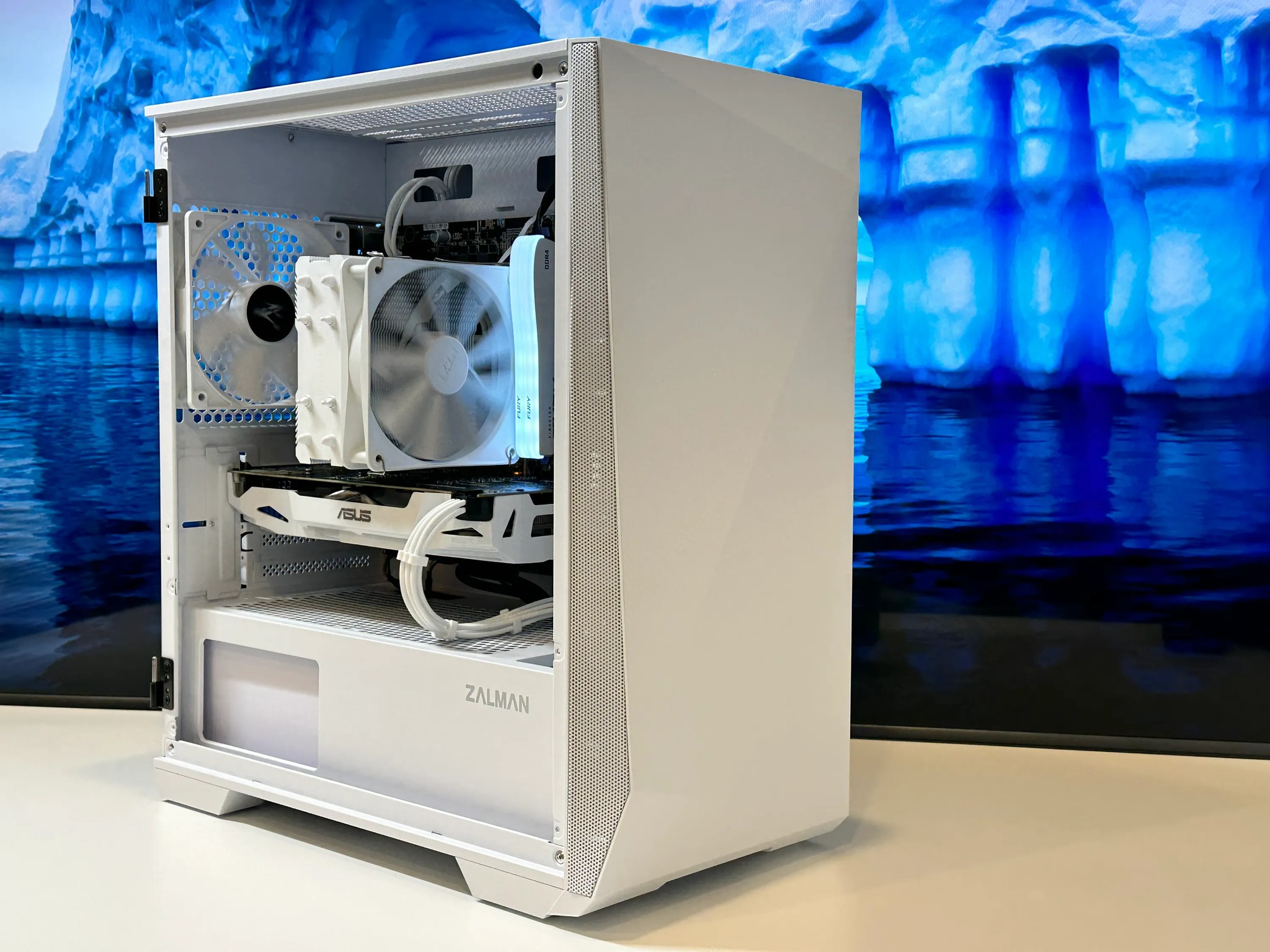 🤍🧊 Iceberg🤍🧊-Gaming PC-Nvidia GTX 1060-AMD Ryzen 5 2600-16GB DDR4 RAM-500GB NVME