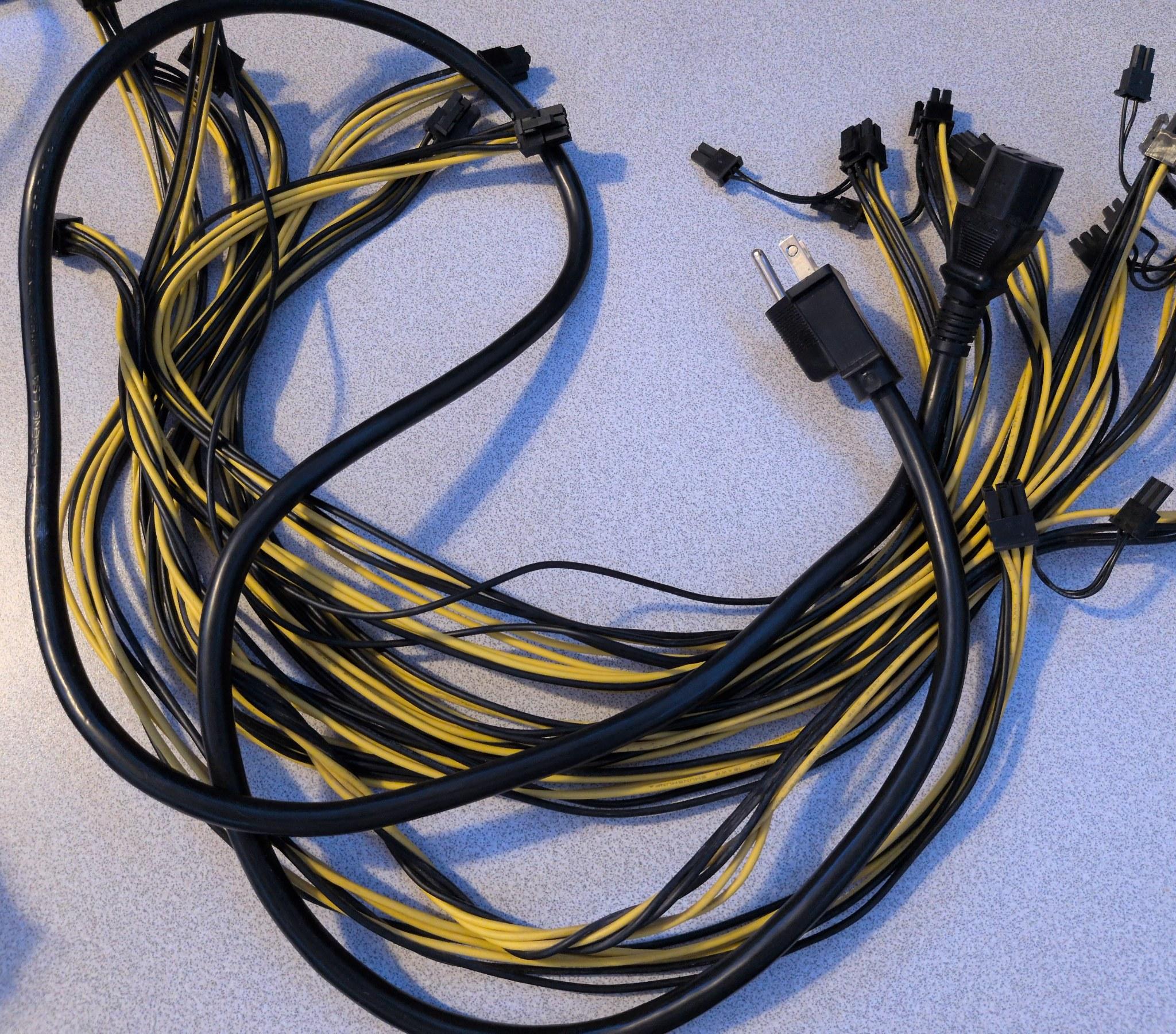 HP 1200W Server PSU DPS-1200FB Kit Breakout Board Cables - Unit 1