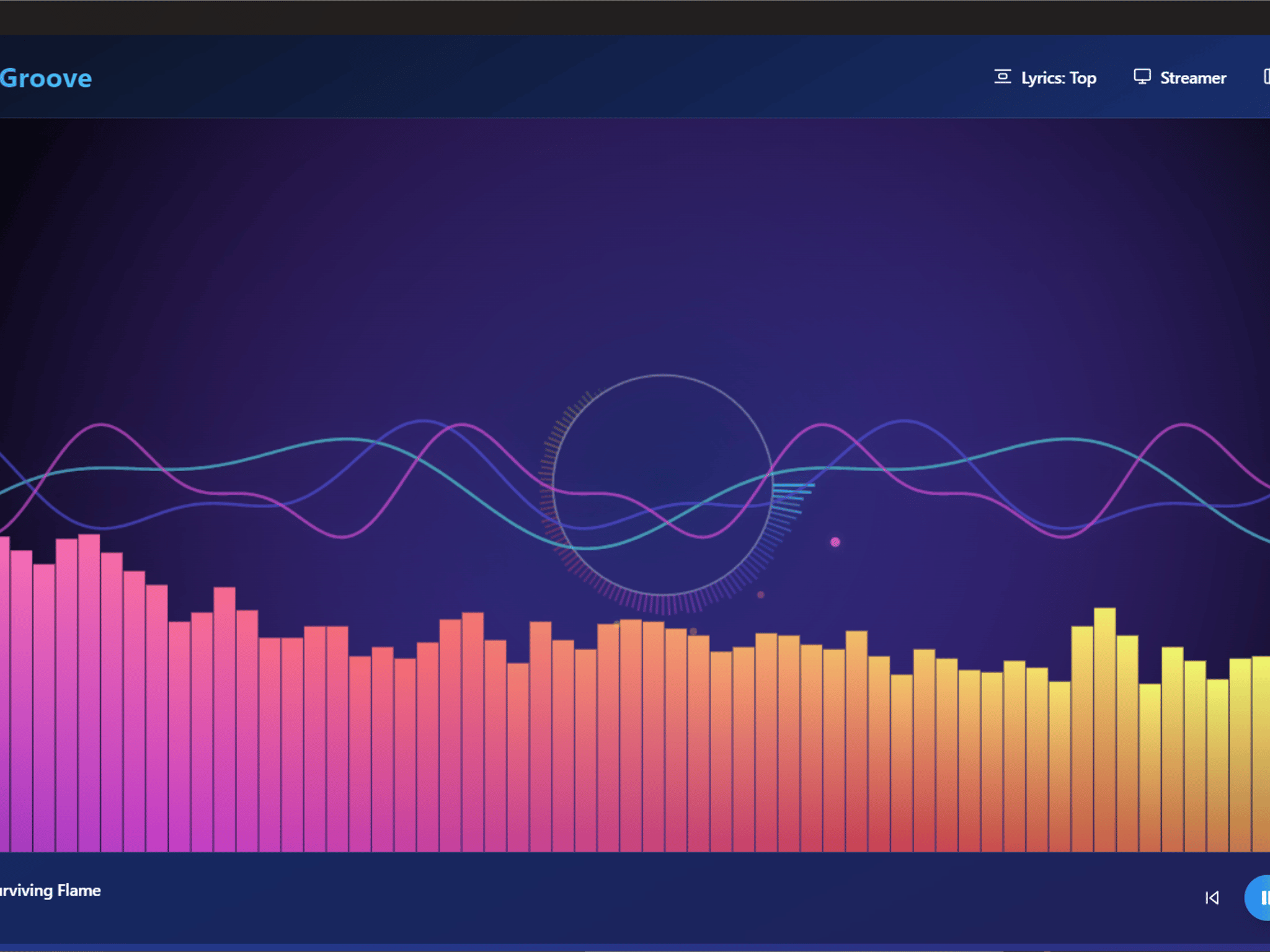 Sonic Groove Flash Drive - Mp3 player/visualizer - Win/Linux/Steam Deck