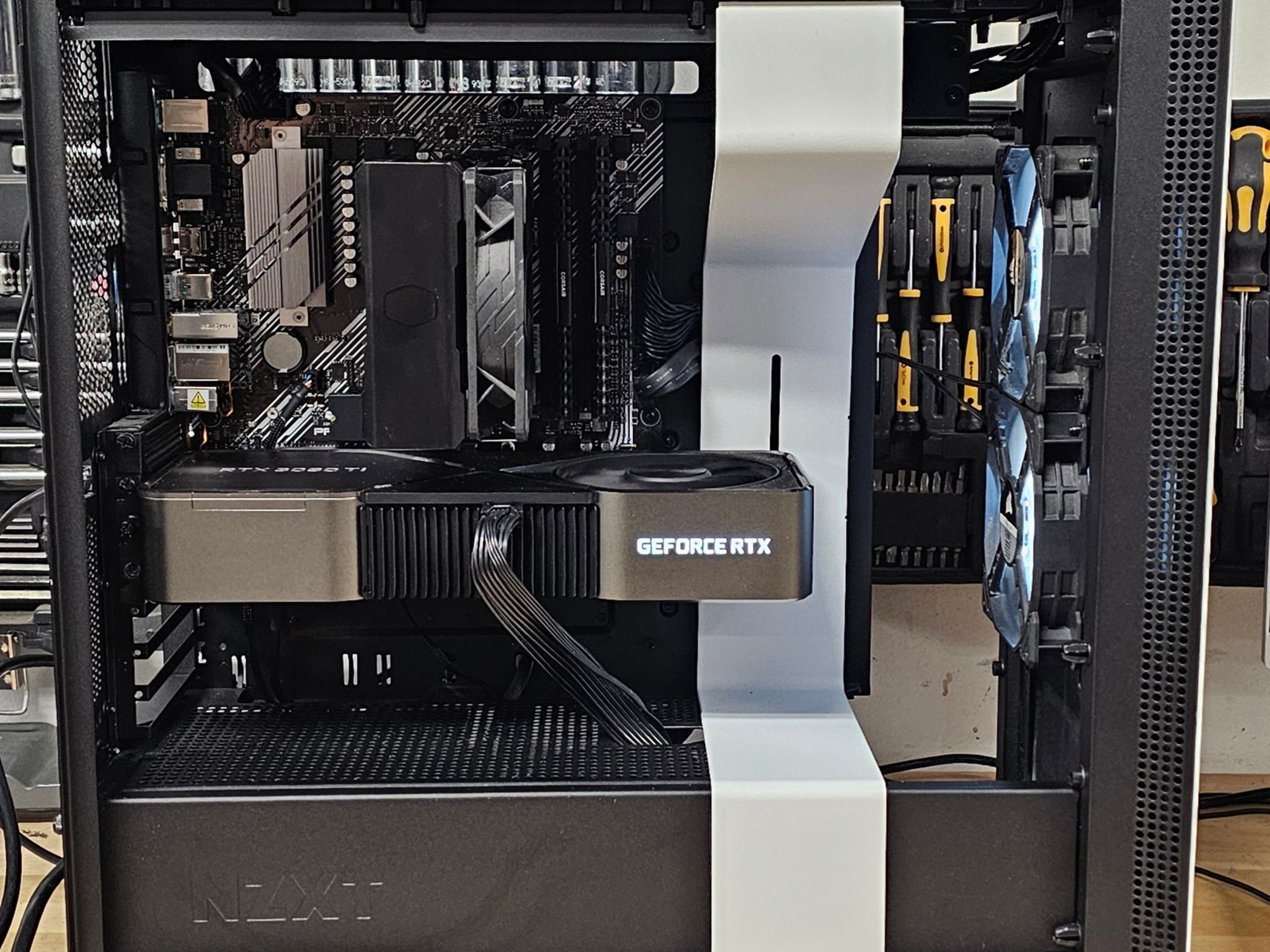 NZXT PC Case with Tempered Glass Side Panel and Front Mesh